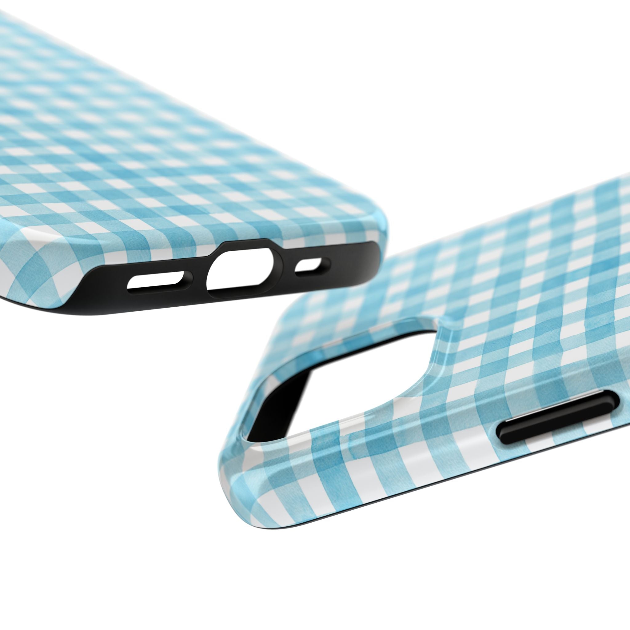 Watercolor Gingham - Light Blue
