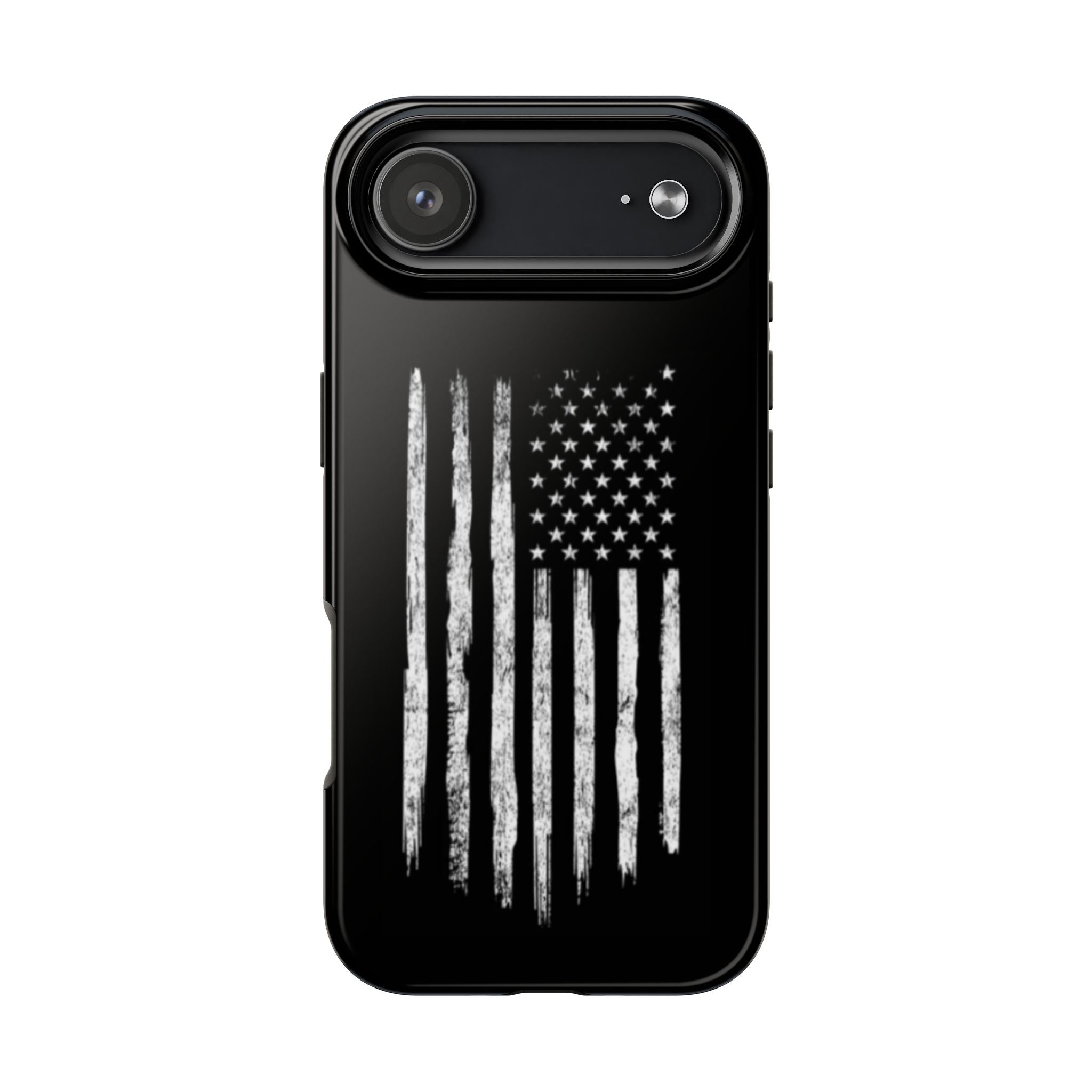 American - Black and White Flag