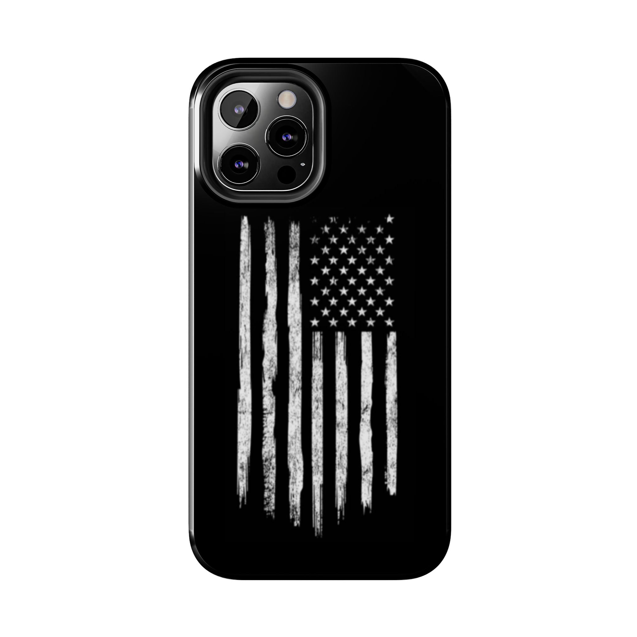 American - Black and White Flag