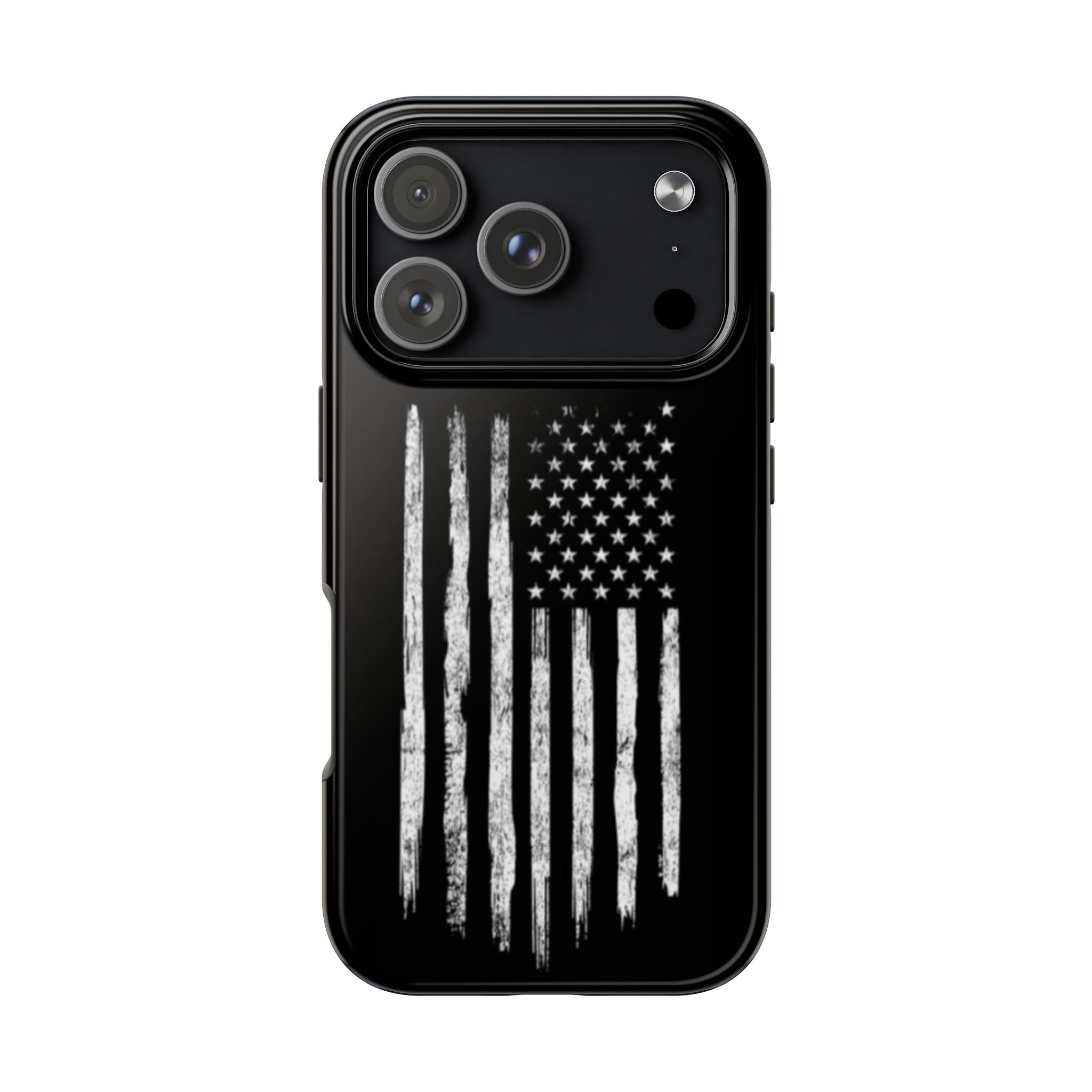 American - Black and White Flag
