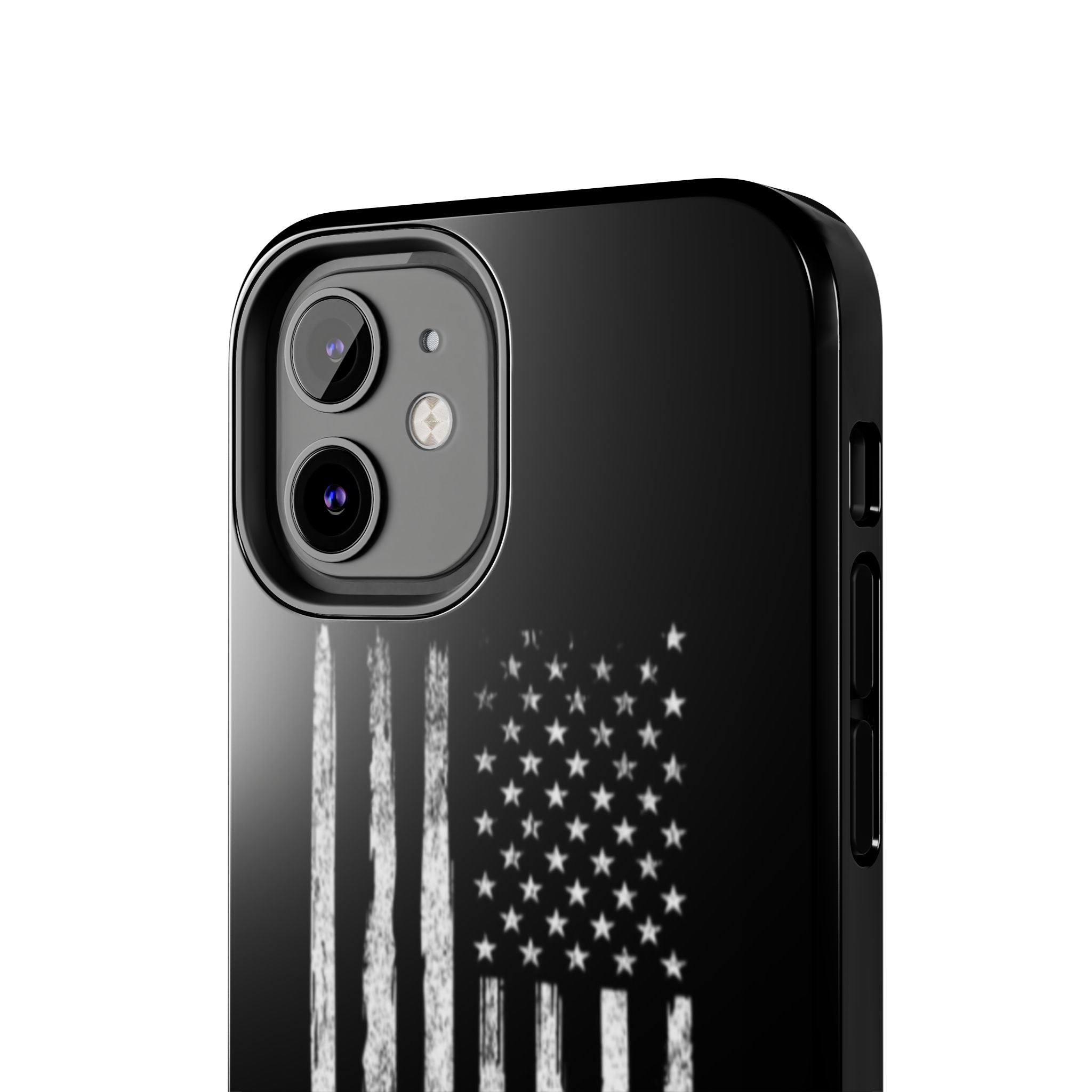 American - Black and White Flag