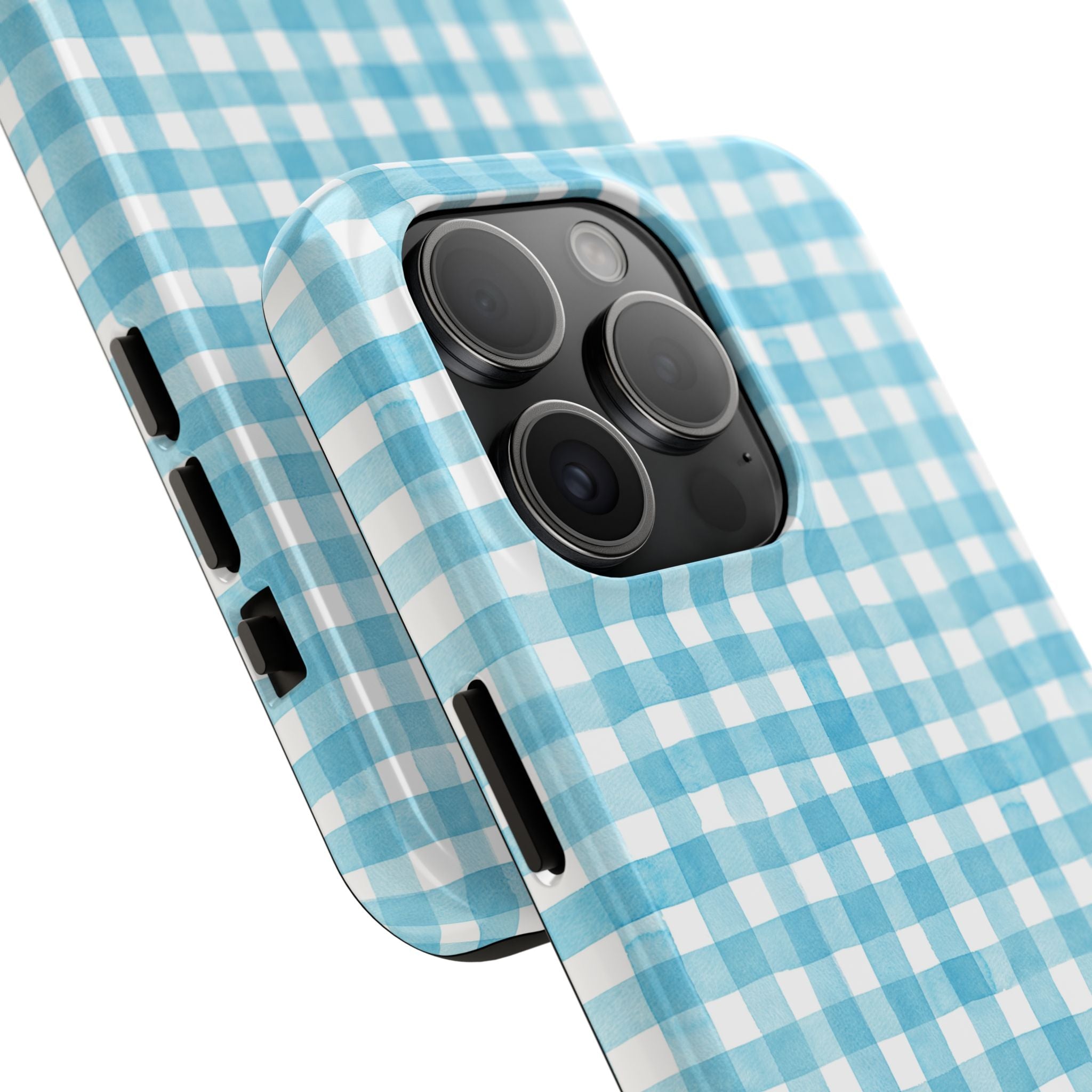 Watercolor Gingham - Light Blue