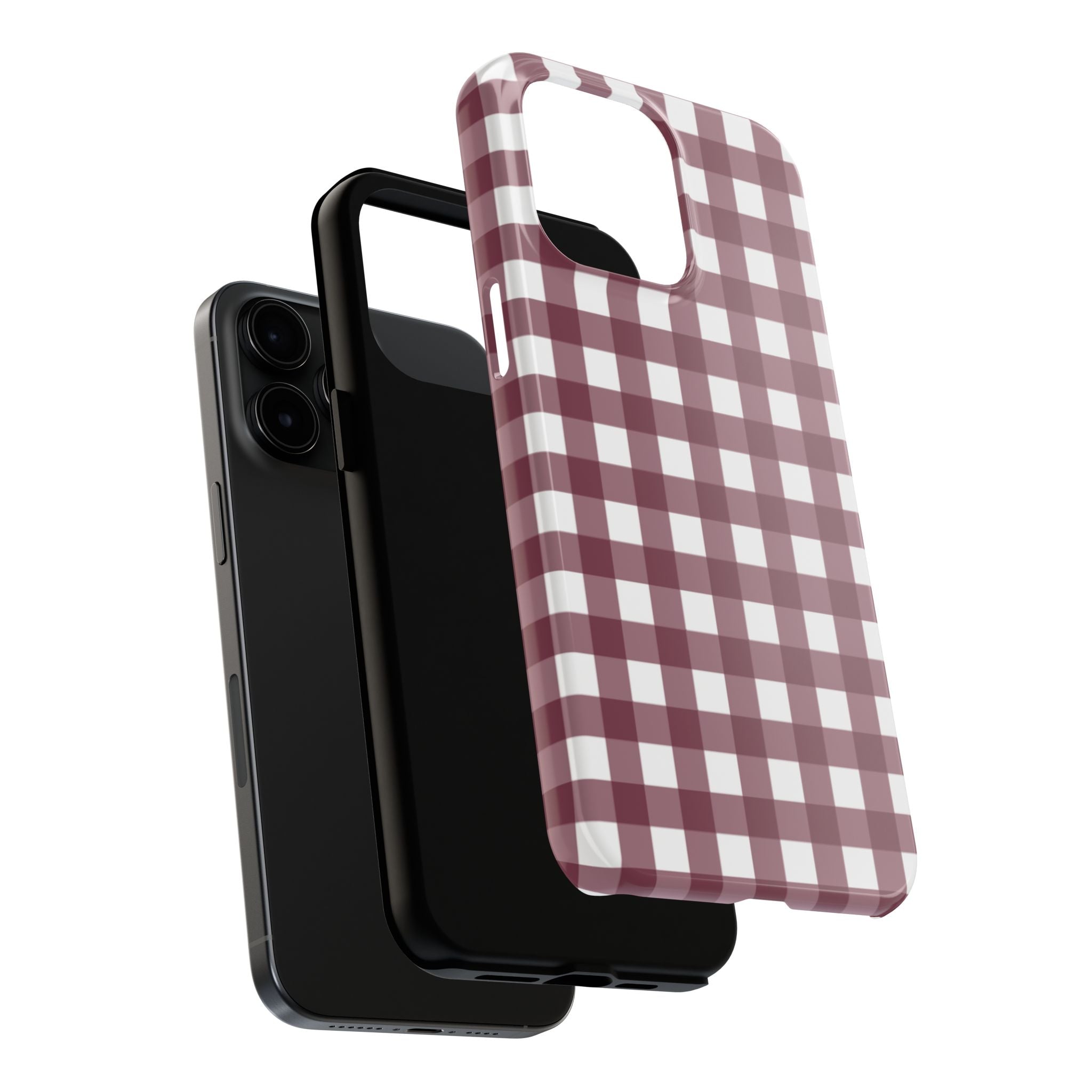 Gingham - Maroon