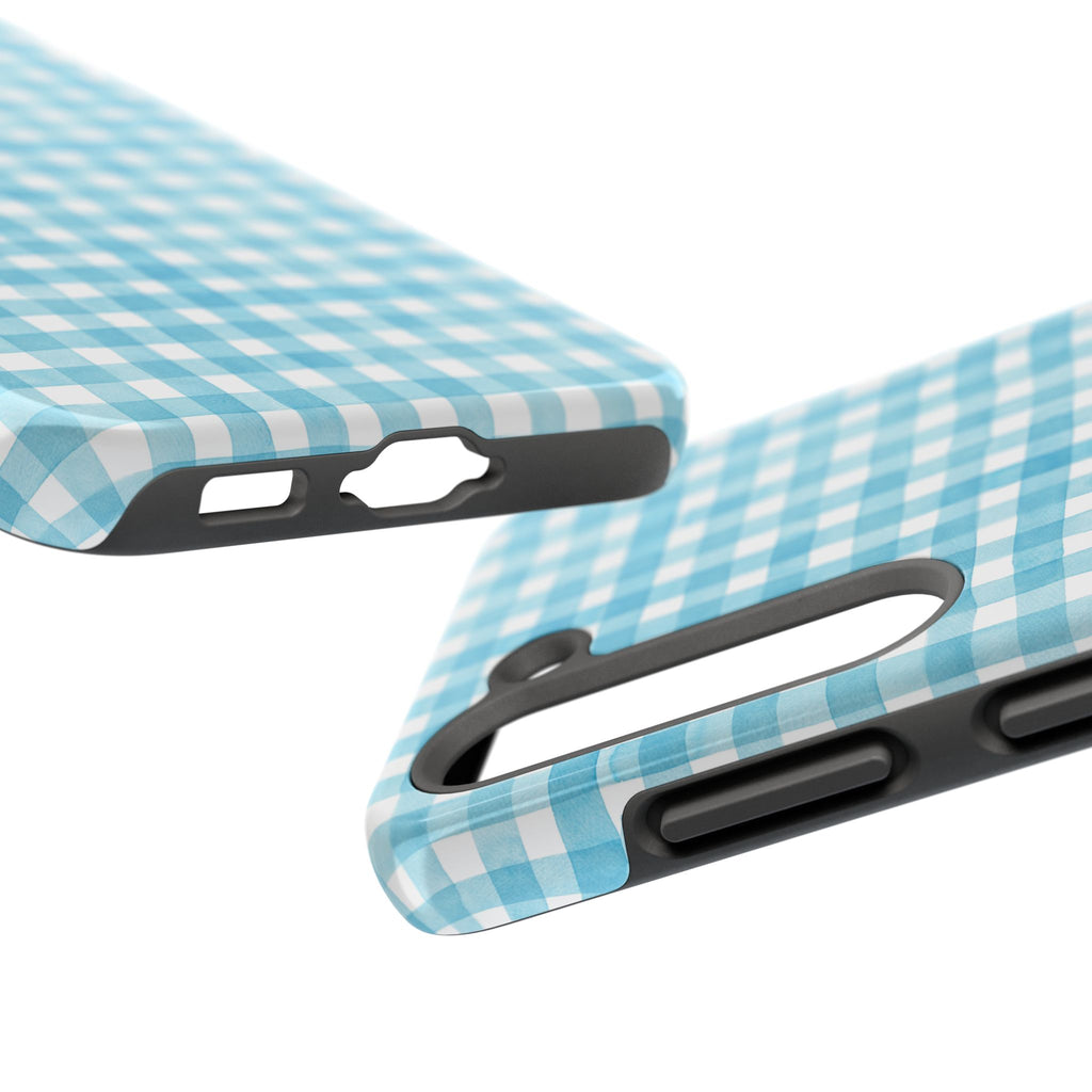 Watercolor Gingham - Light Blue
