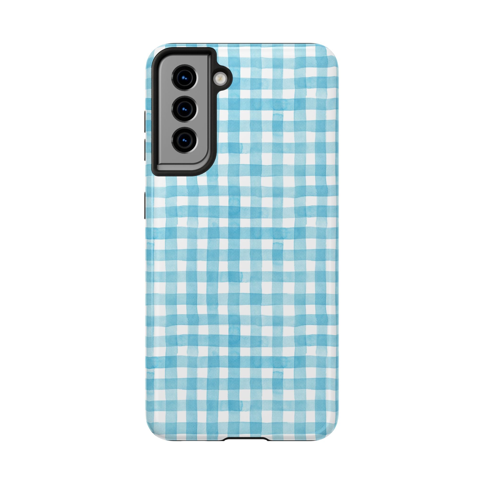 Watercolor Gingham - Light Blue