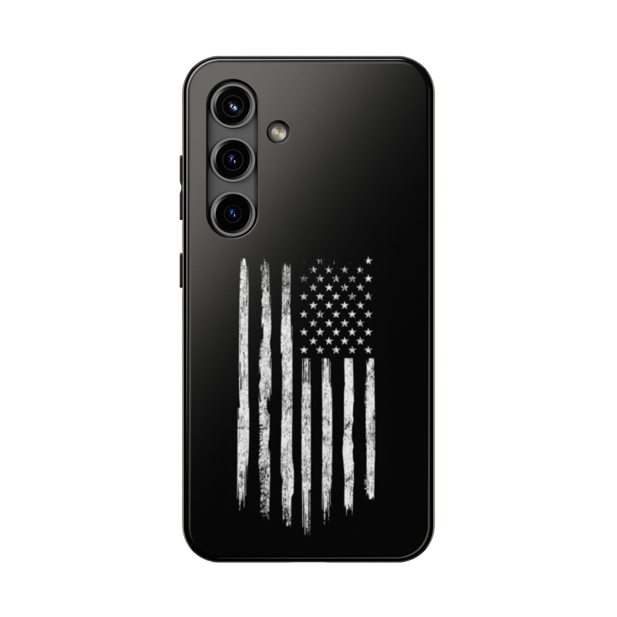 American - Black and White Flag