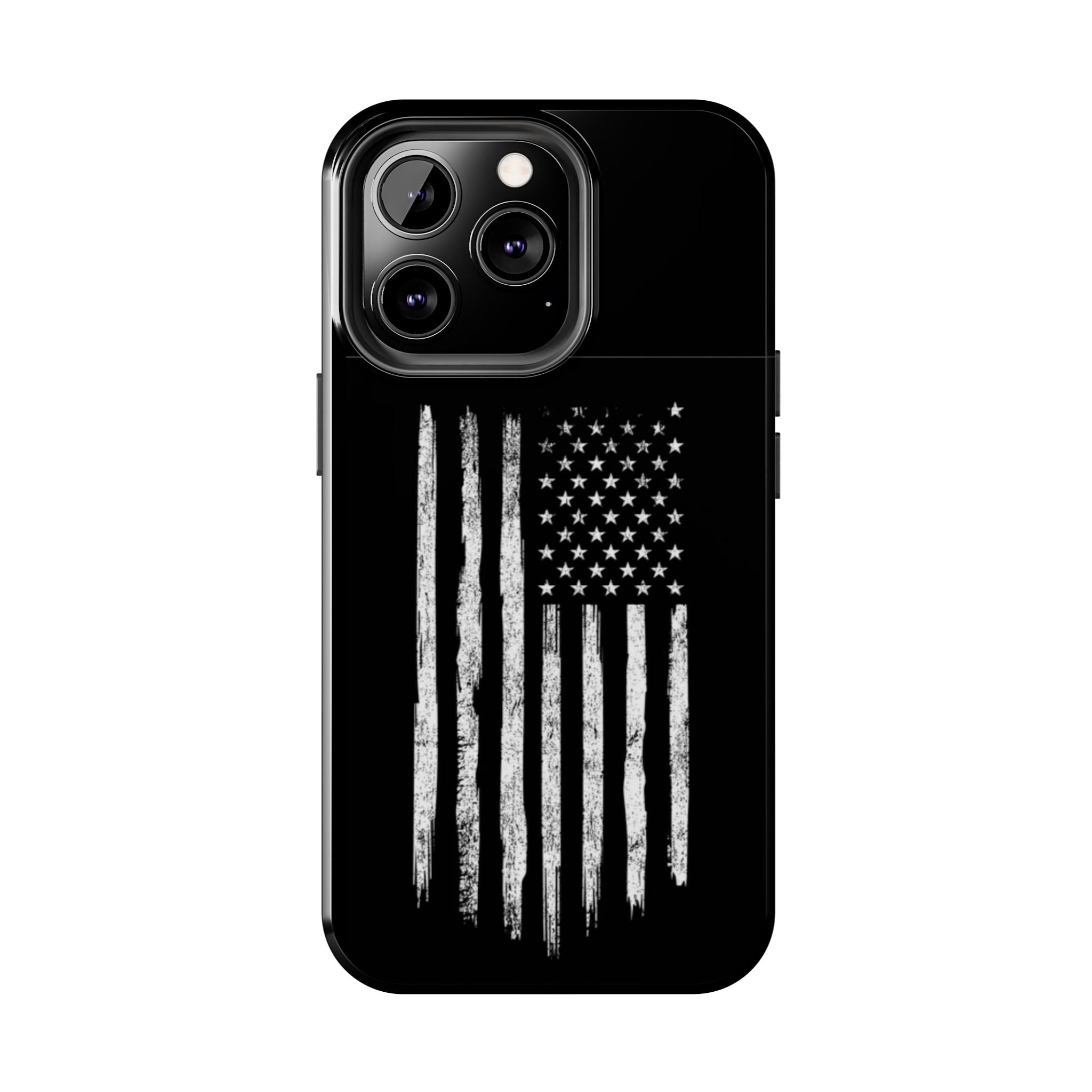 American - Black and White Flag
