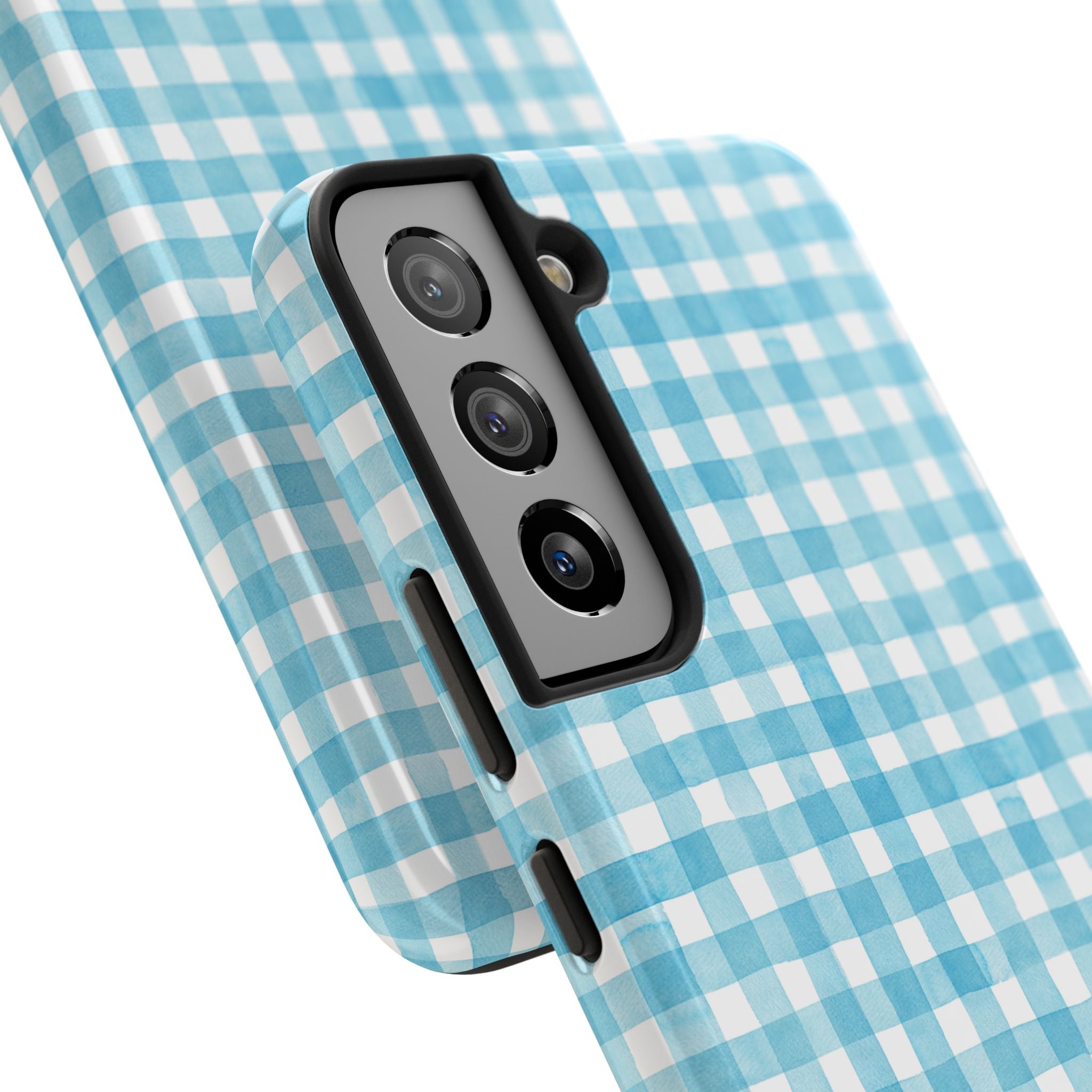 Watercolor Gingham - Light Blue