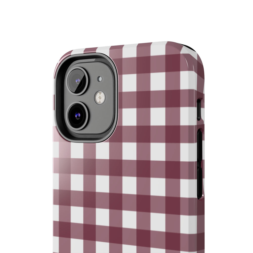 Gingham - Maroon