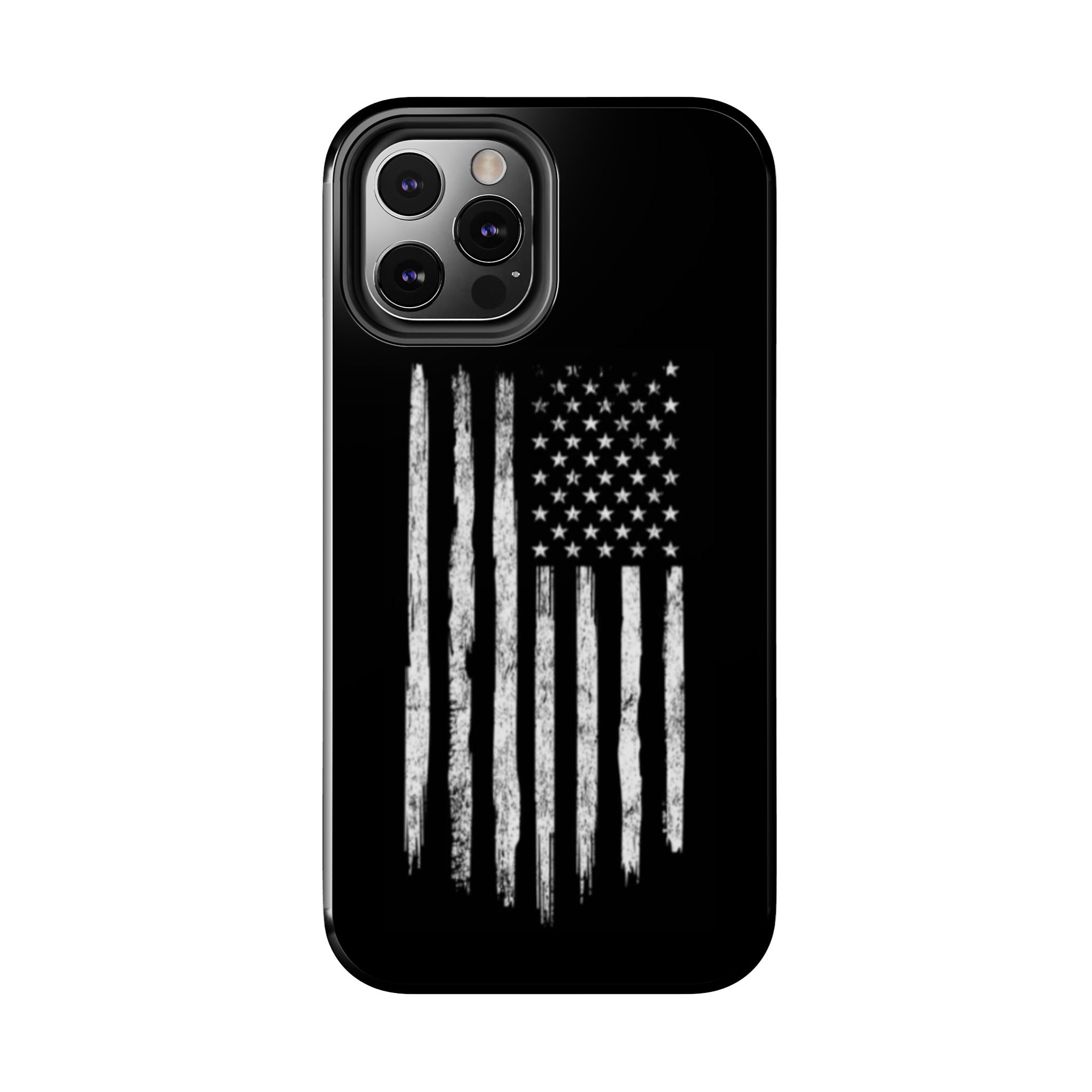 American - Black and White Flag