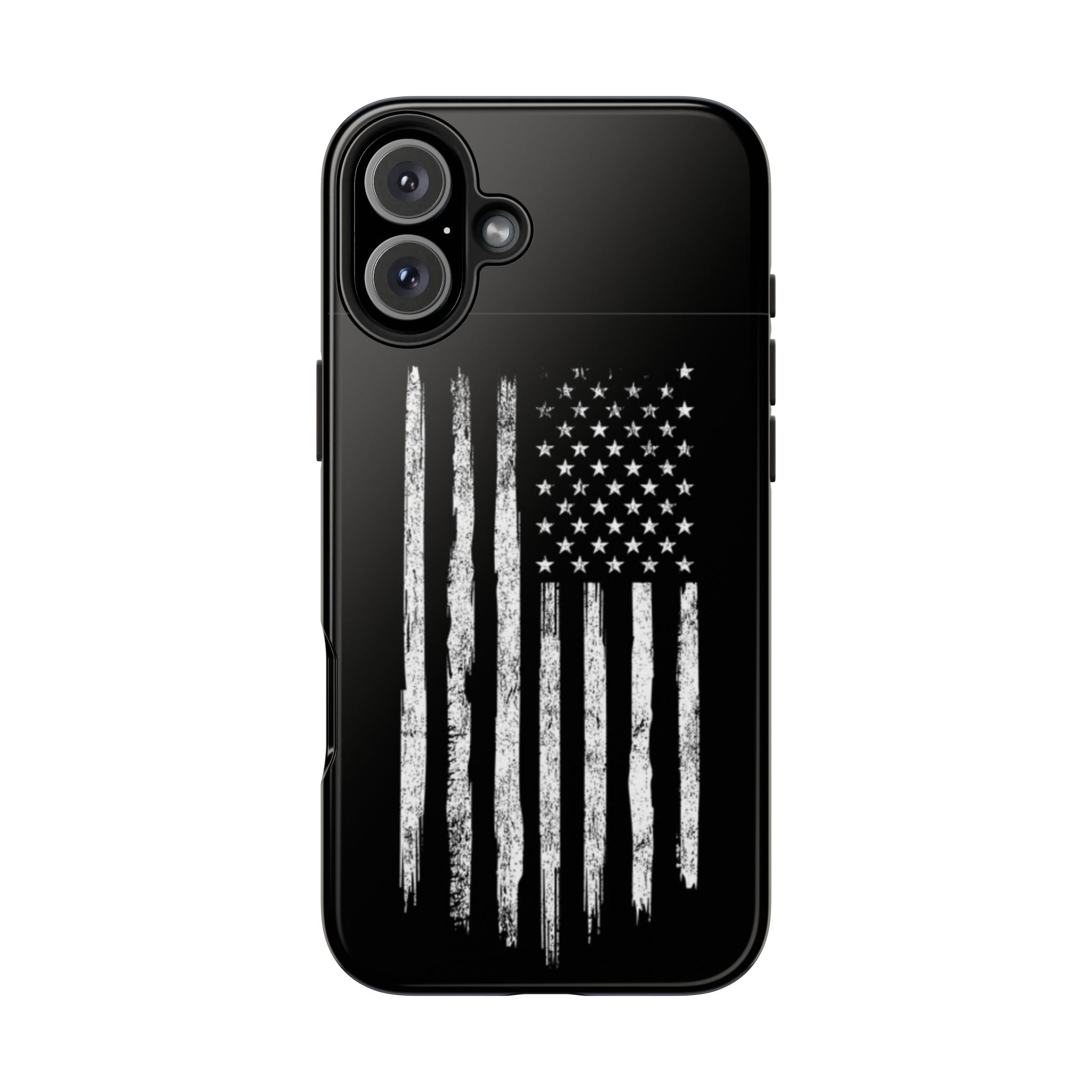 American - Black and White Flag