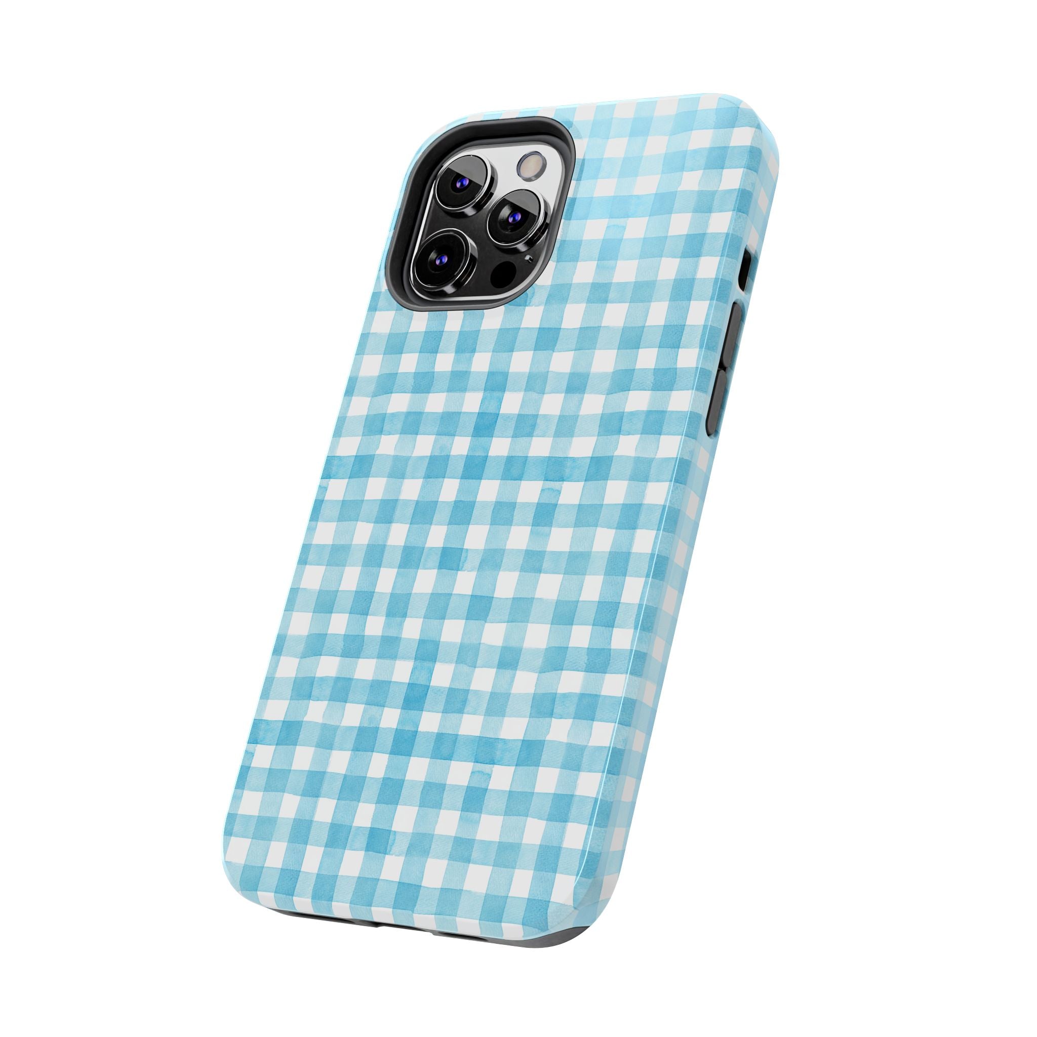 Watercolor Gingham - Light Blue