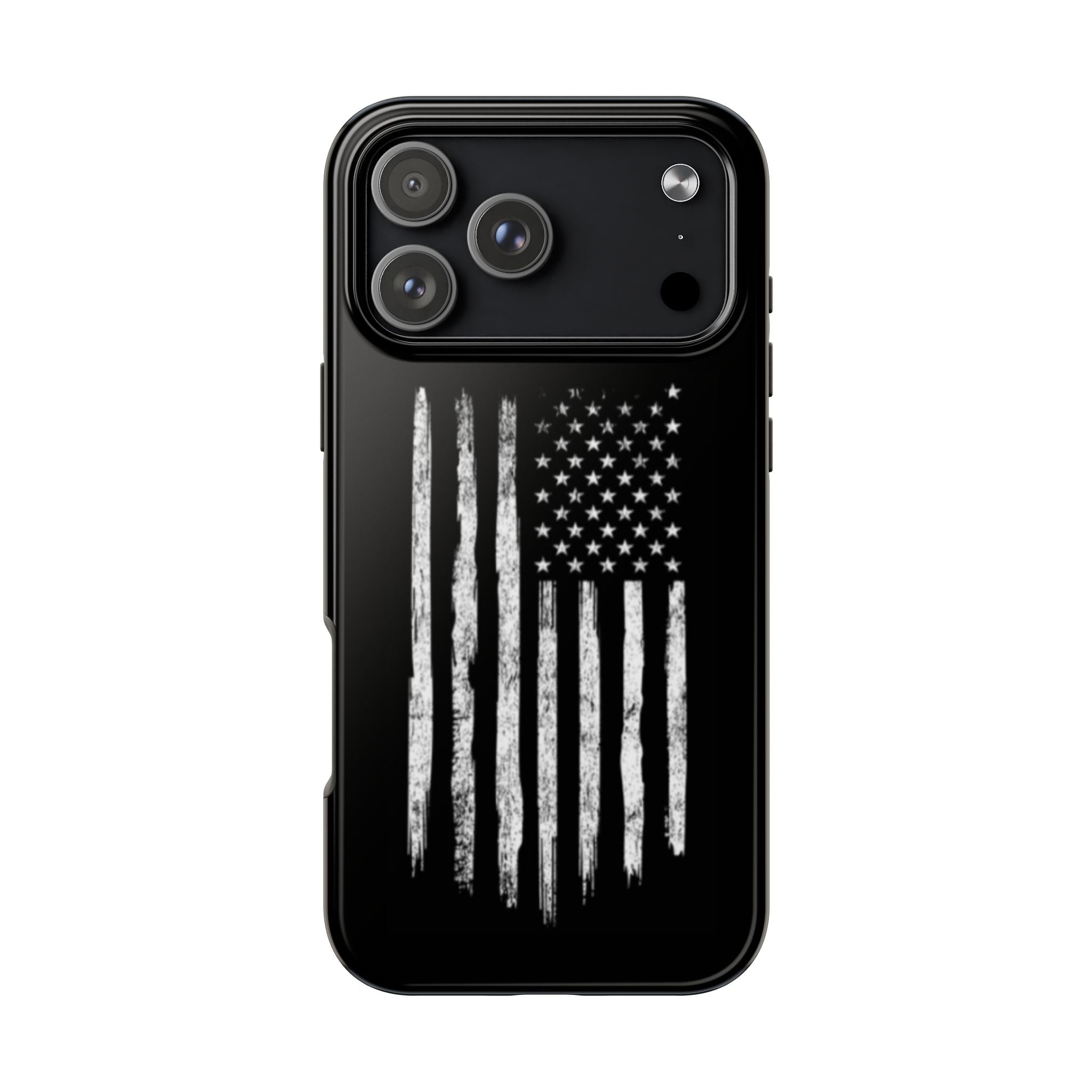 American - Black and White Flag