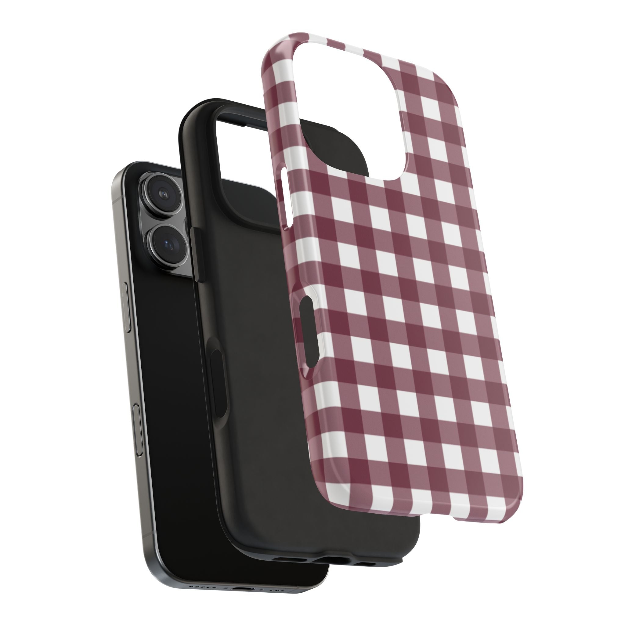 Gingham - Maroon