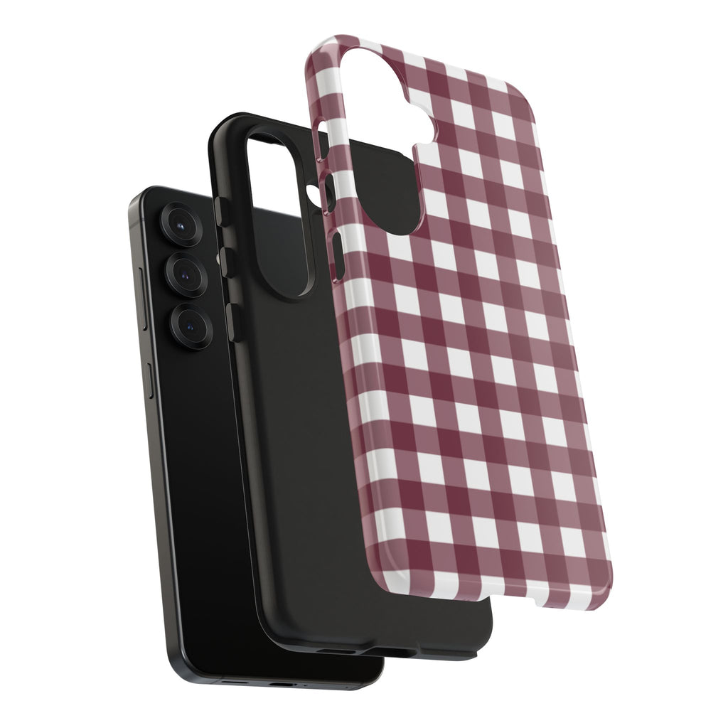 Gingham - Maroon