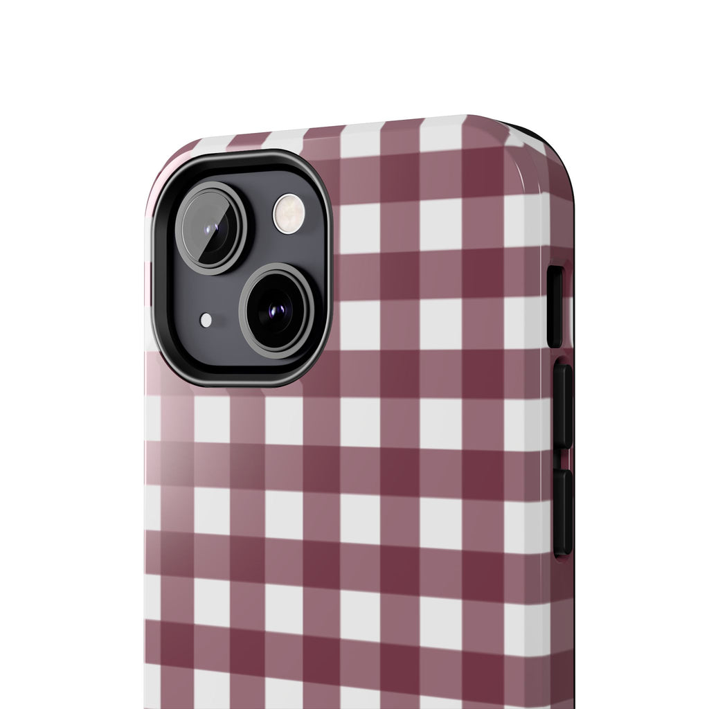 Gingham - Maroon