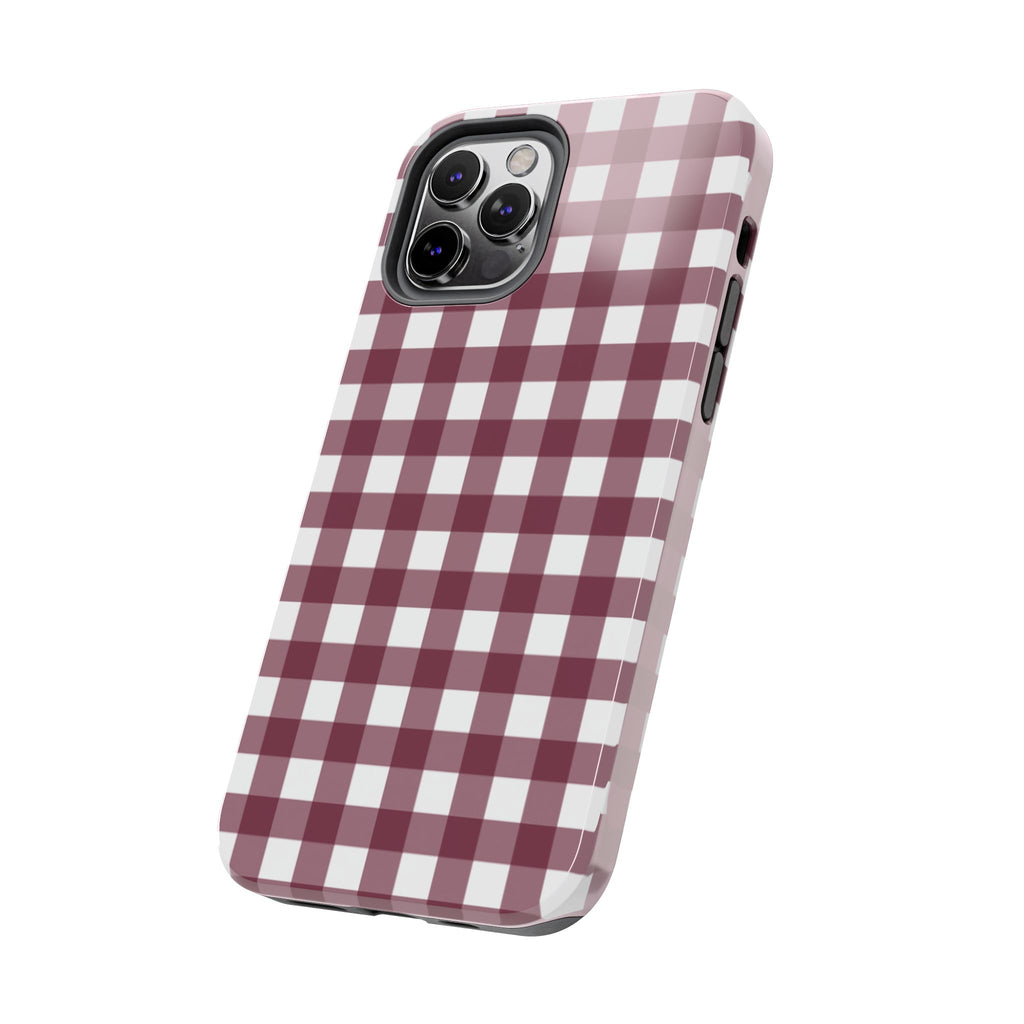 Gingham - Maroon