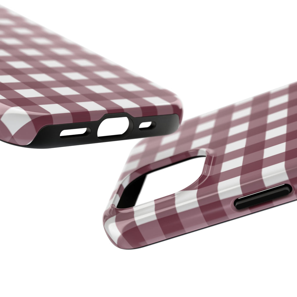 Gingham - Maroon