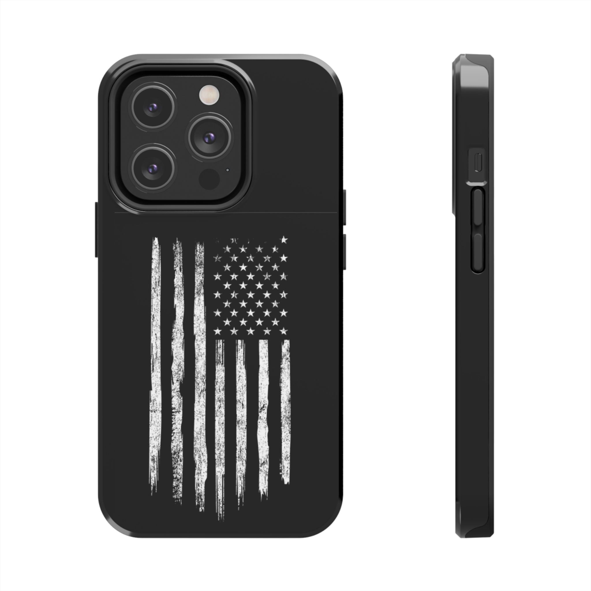 American - Black and White Flag