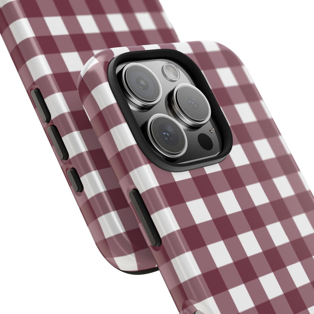 Gingham - Maroon