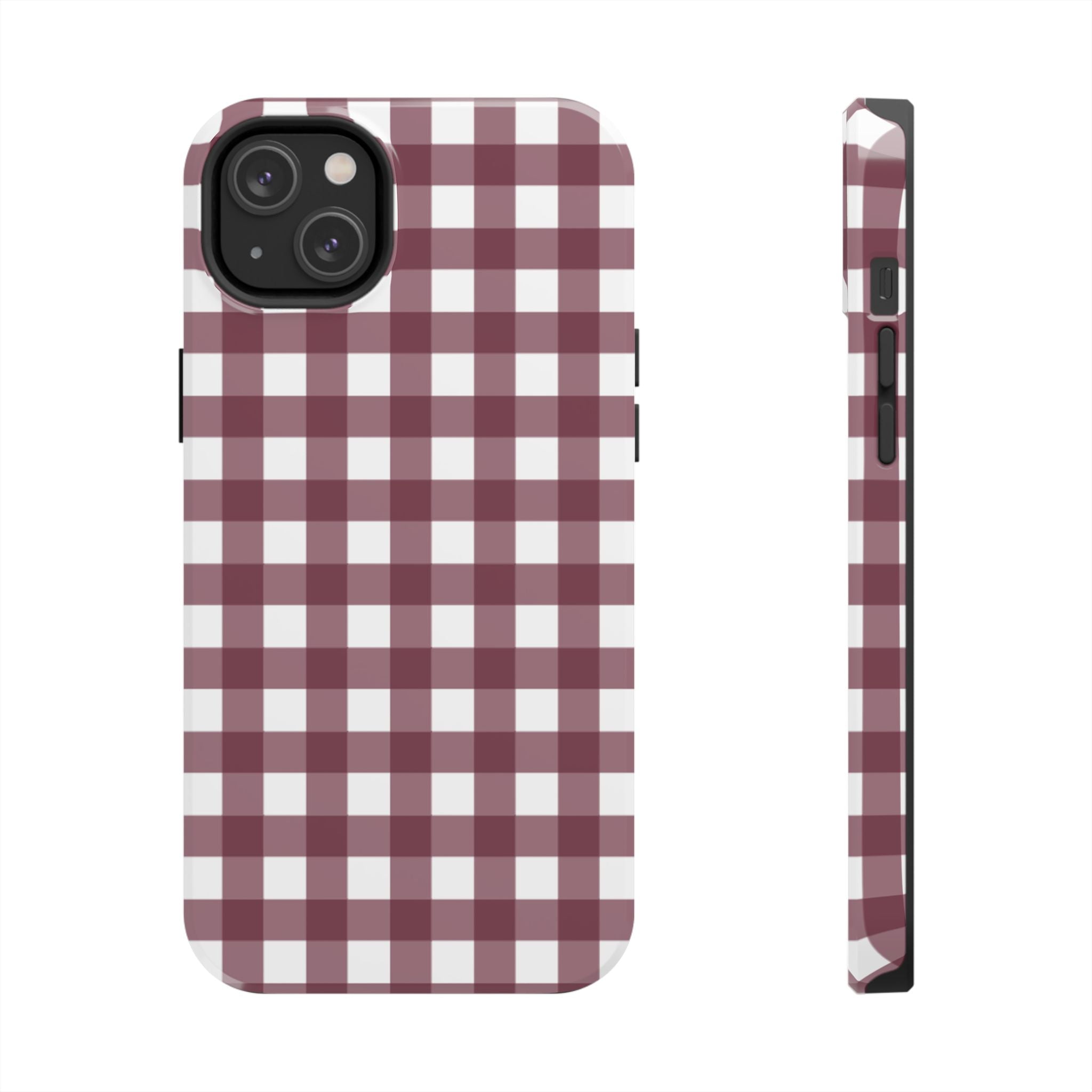 Gingham - Maroon