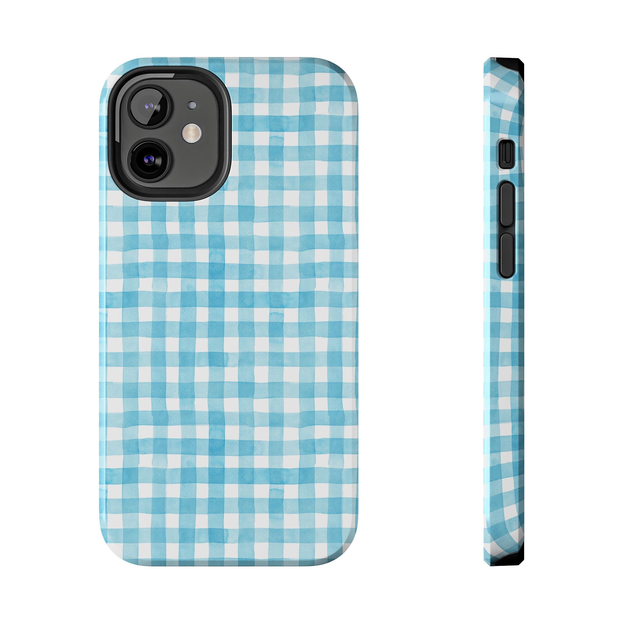 Watercolor Gingham - Light Blue