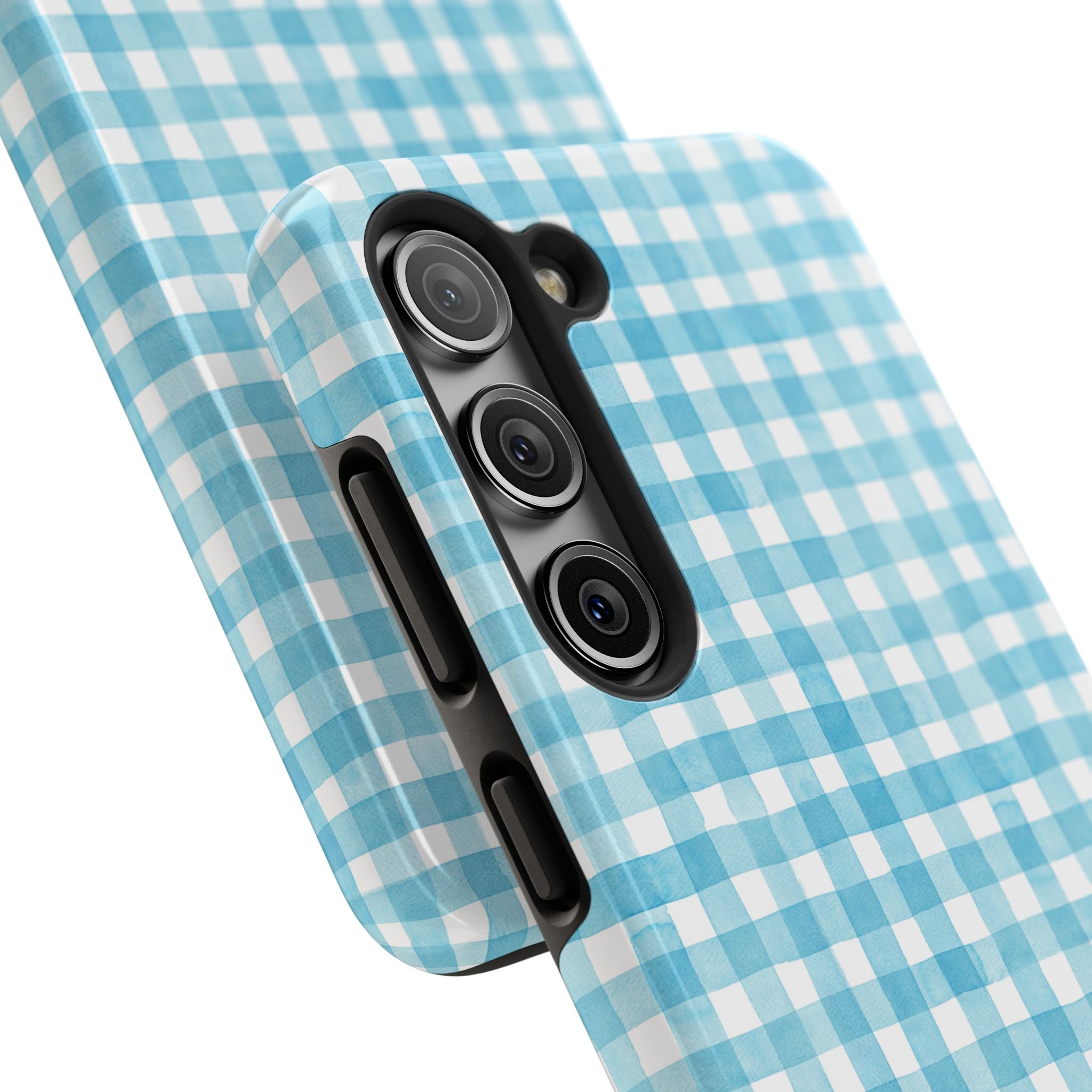 Watercolor Gingham - Light Blue