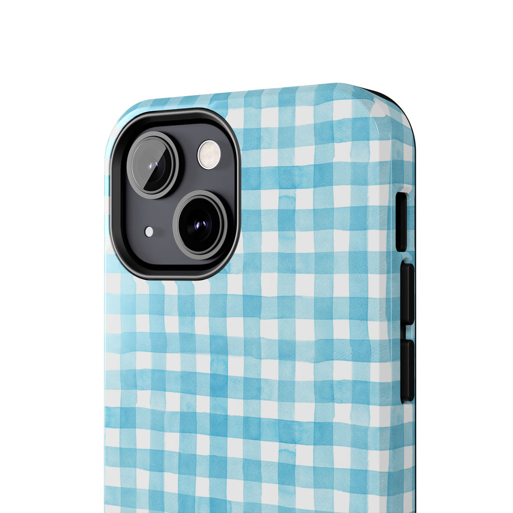 Watercolor Gingham - Light Blue