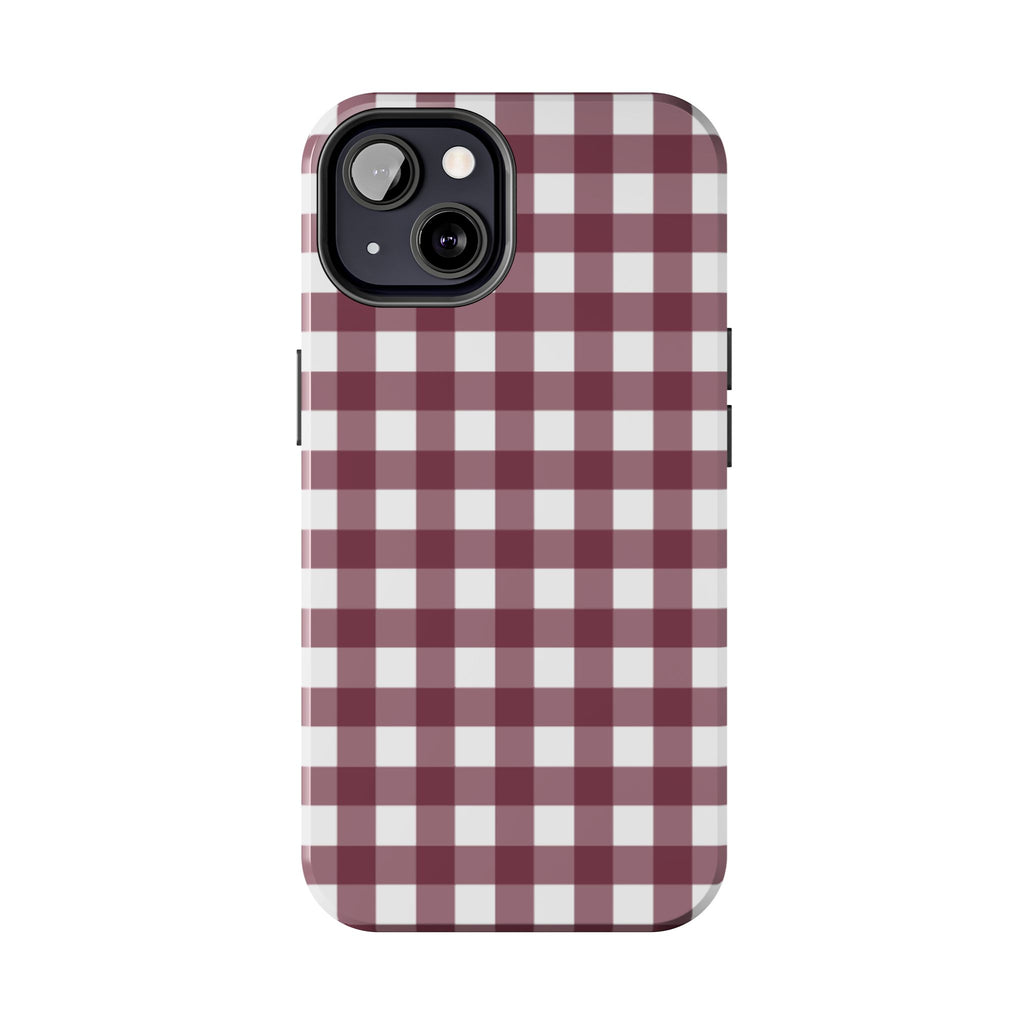 Gingham - Maroon