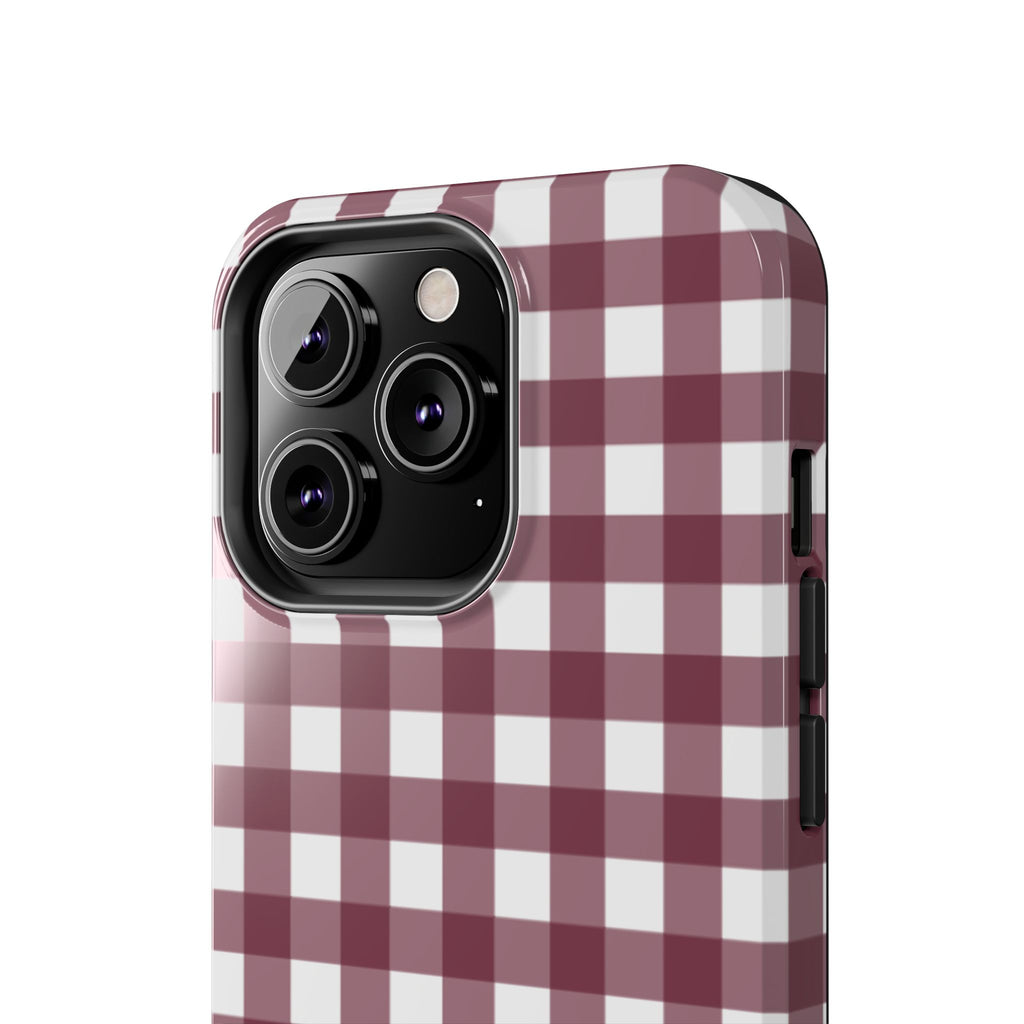 Gingham - Maroon