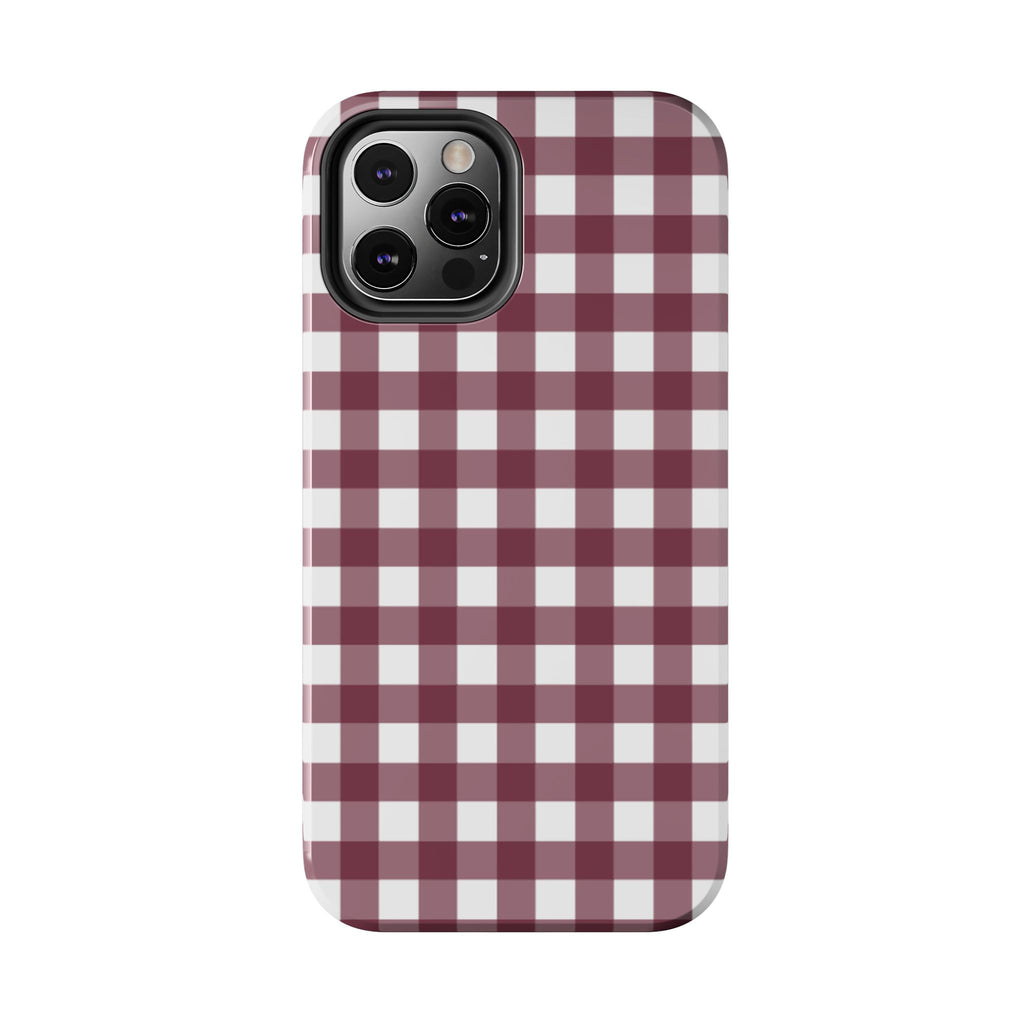 Gingham - Maroon