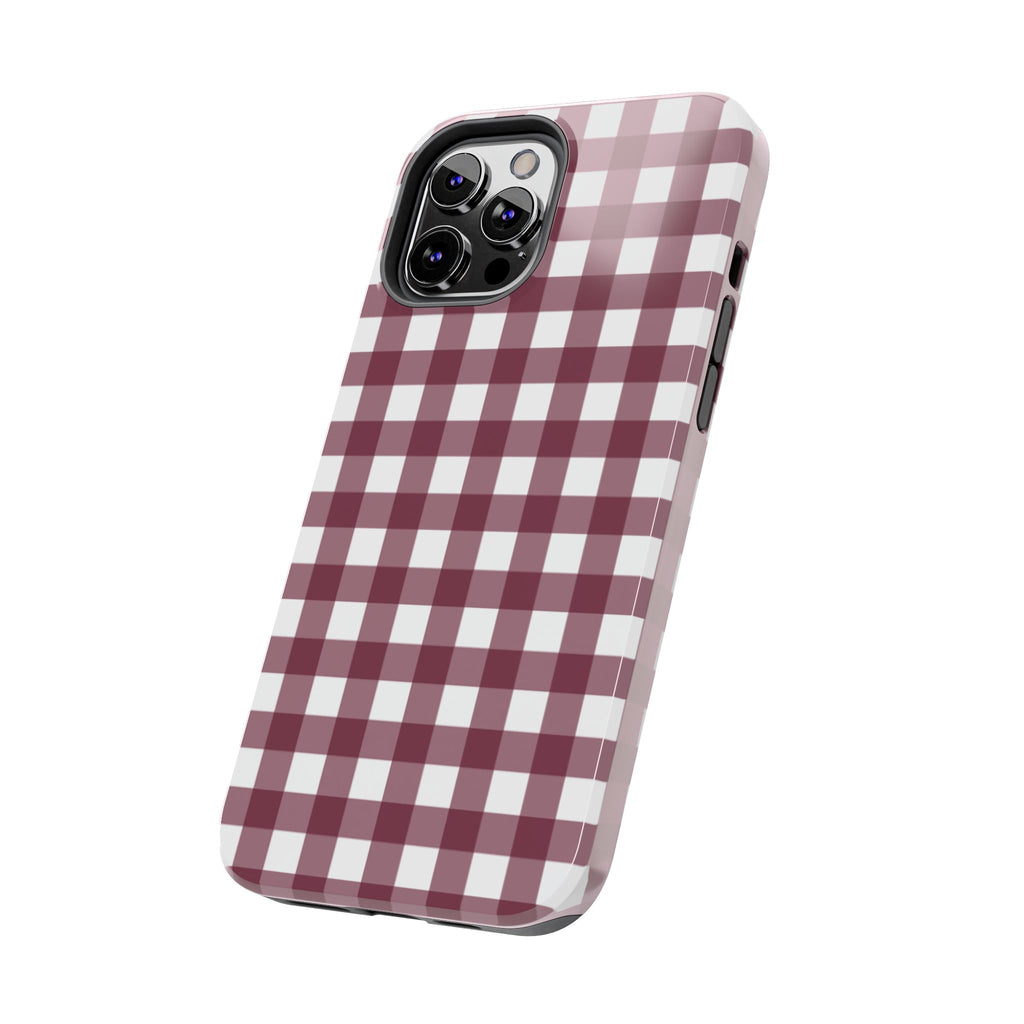 Gingham - Maroon