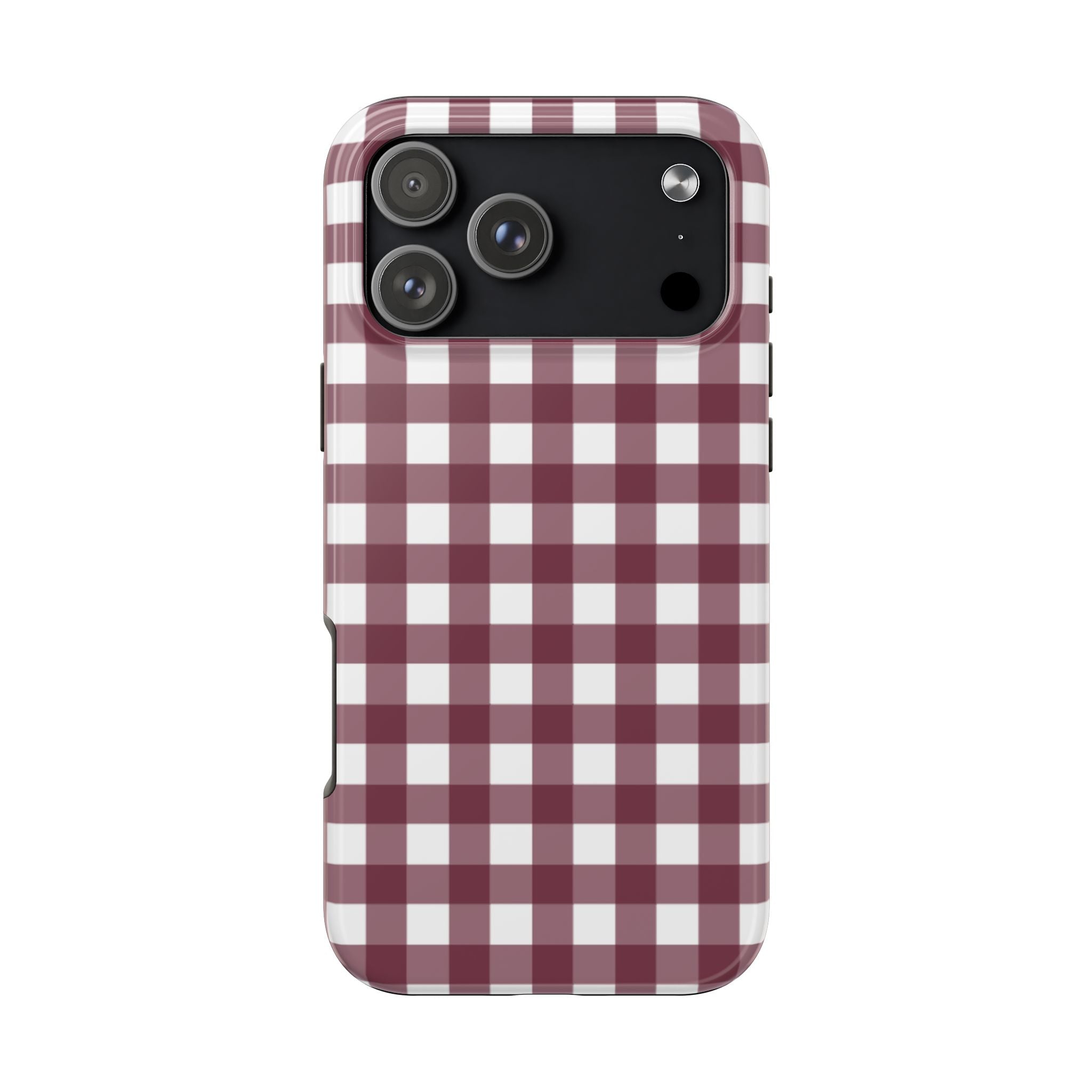 Gingham - Maroon