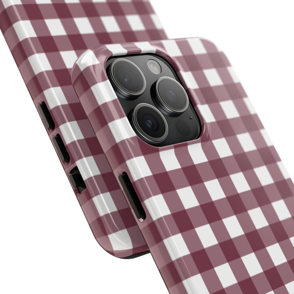 Gingham - Maroon