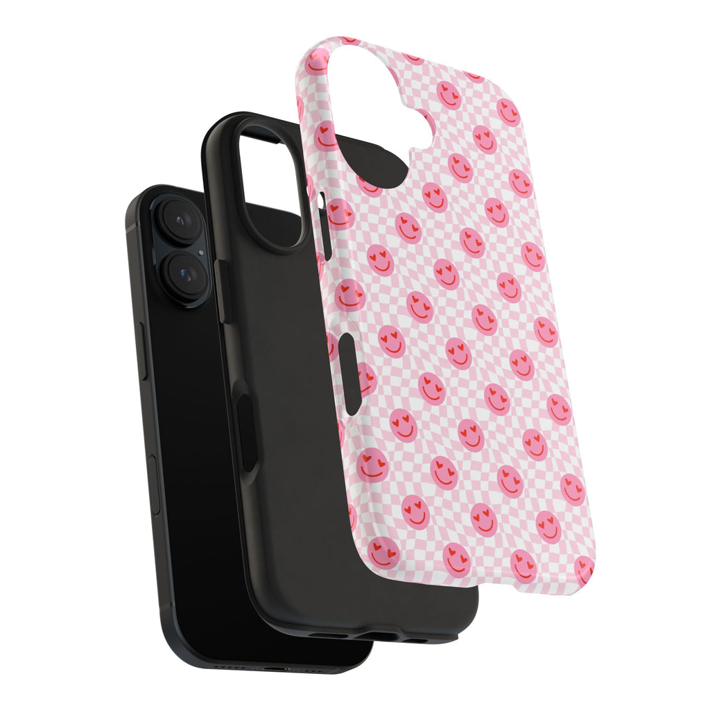Pink Smiley Phone Case