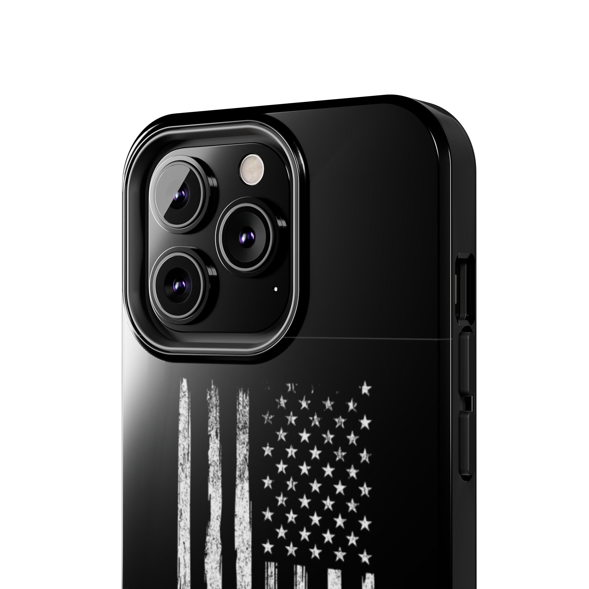 American - Black and White Flag