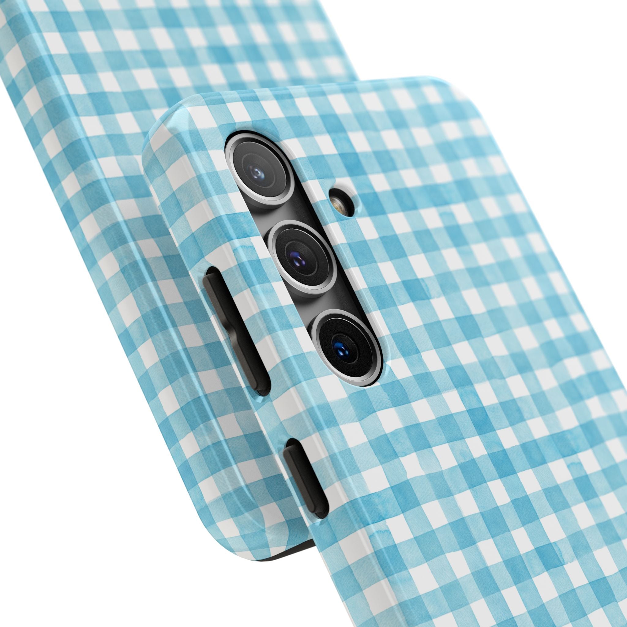 Watercolor Gingham - Light Blue