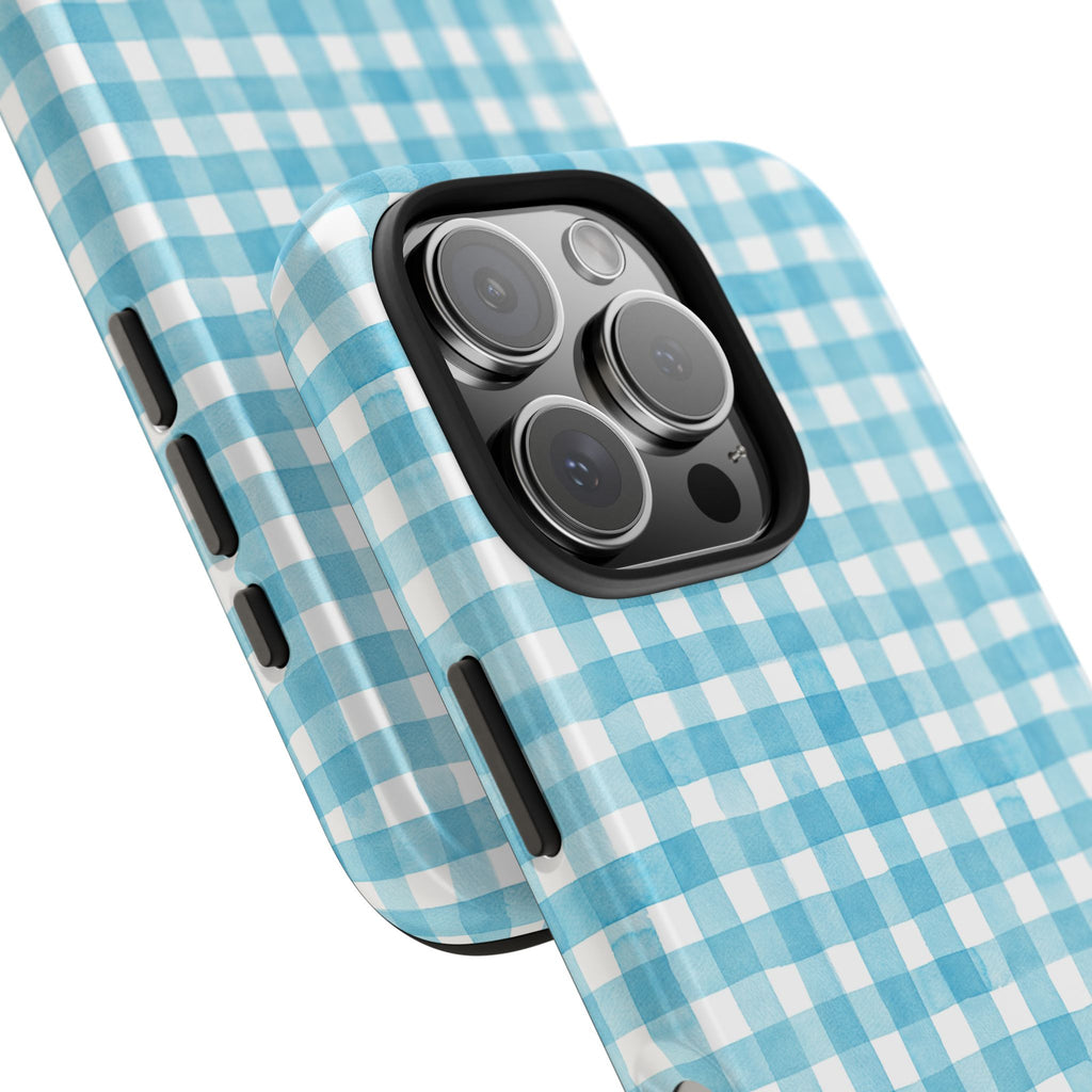 Watercolor Gingham - Light Blue