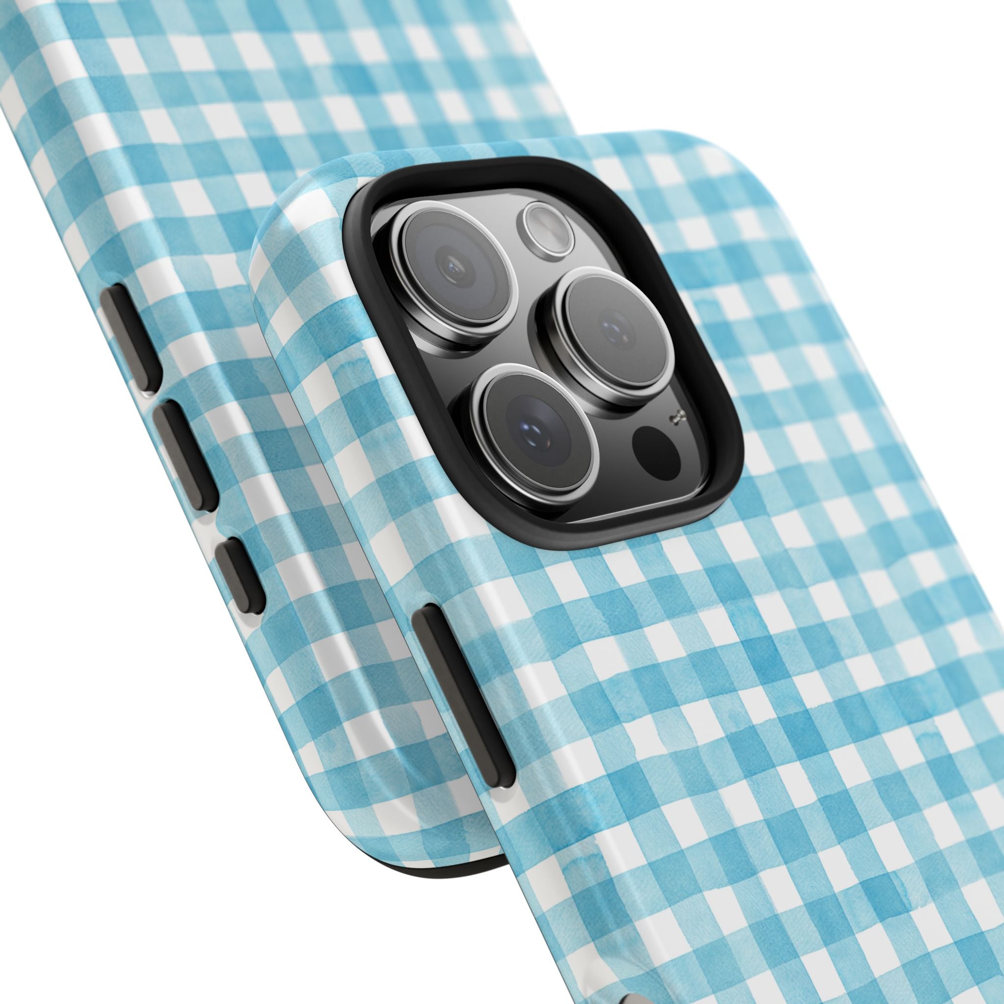 Watercolor Gingham - Light Blue