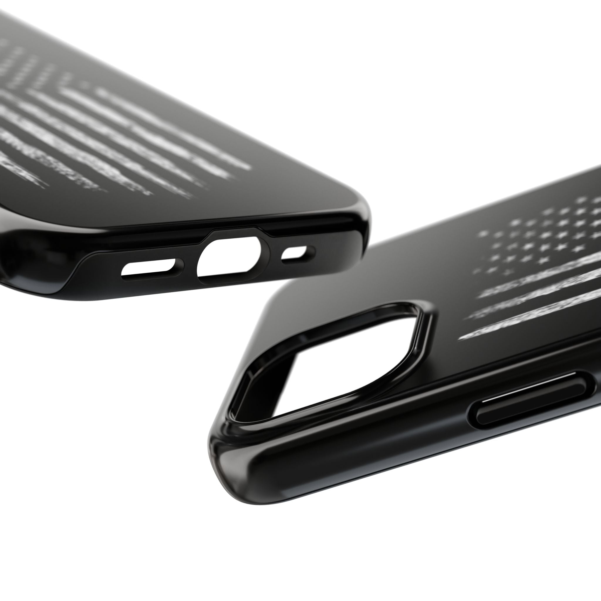 American - Black and White Flag