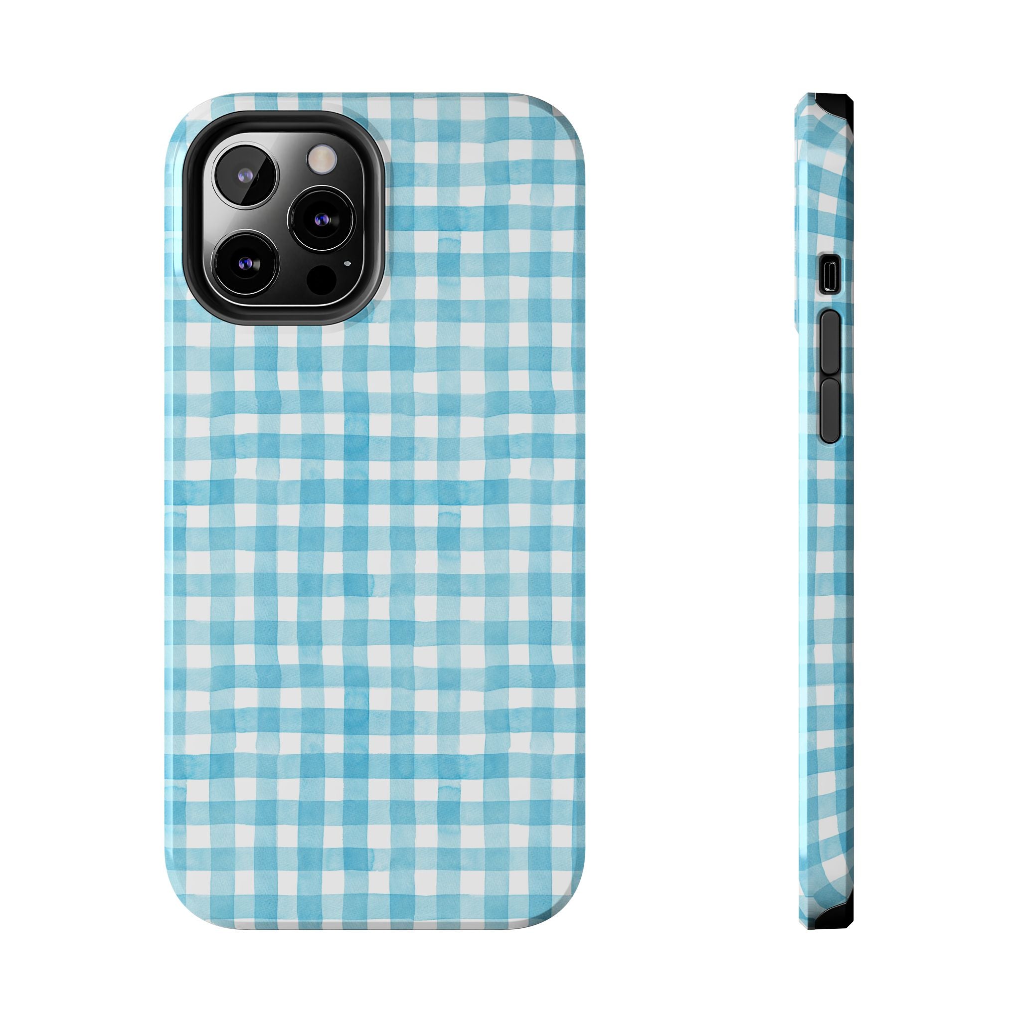 Watercolor Gingham - Light Blue