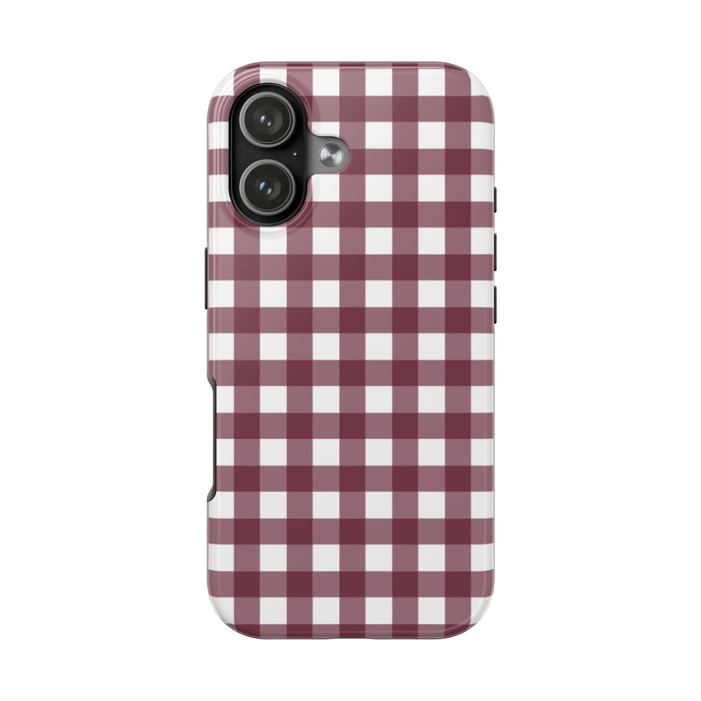 Gingham - Maroon