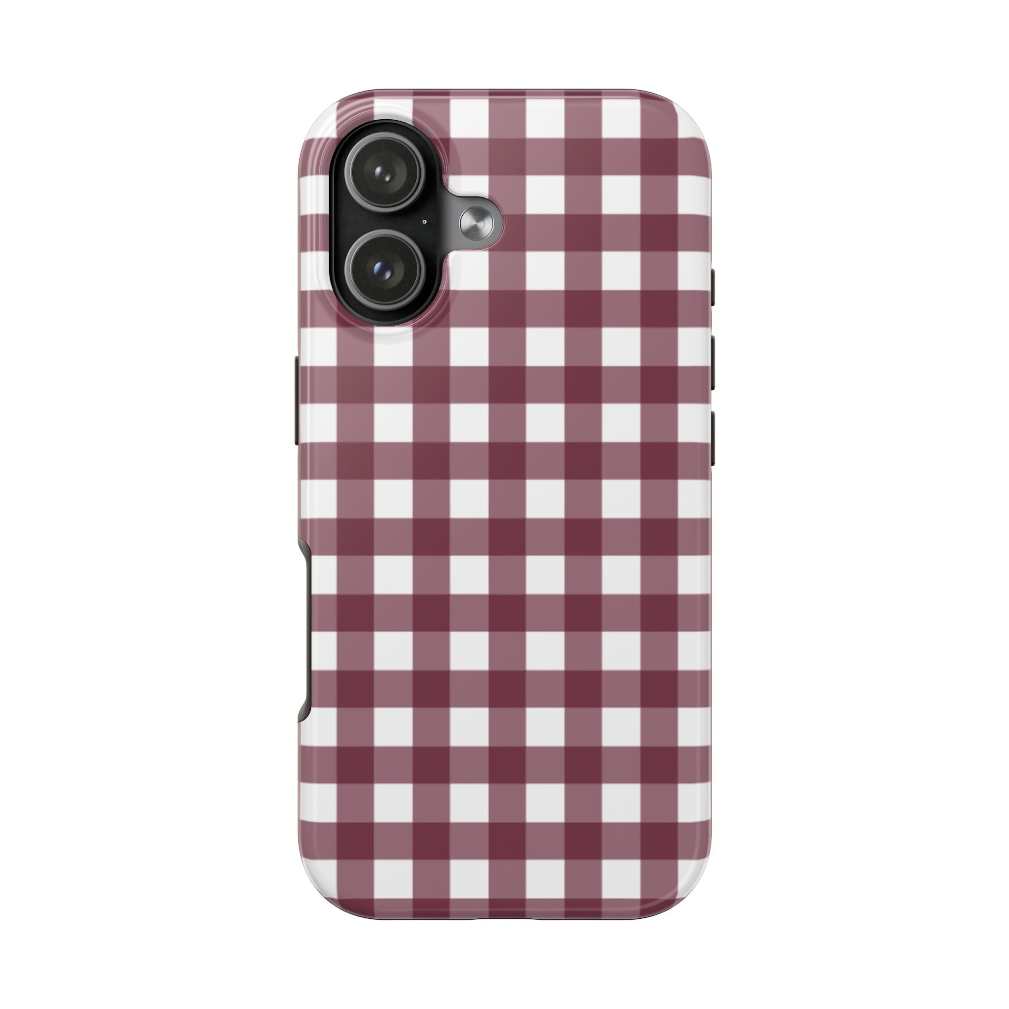Gingham - Maroon