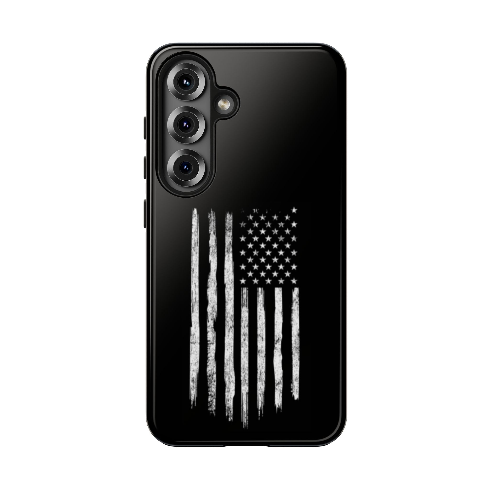 American - Black and White Flag