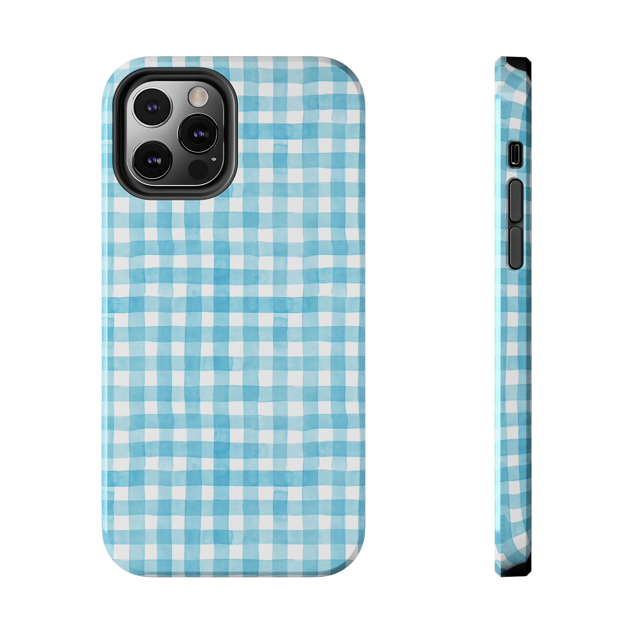 Watercolor Gingham - Light Blue