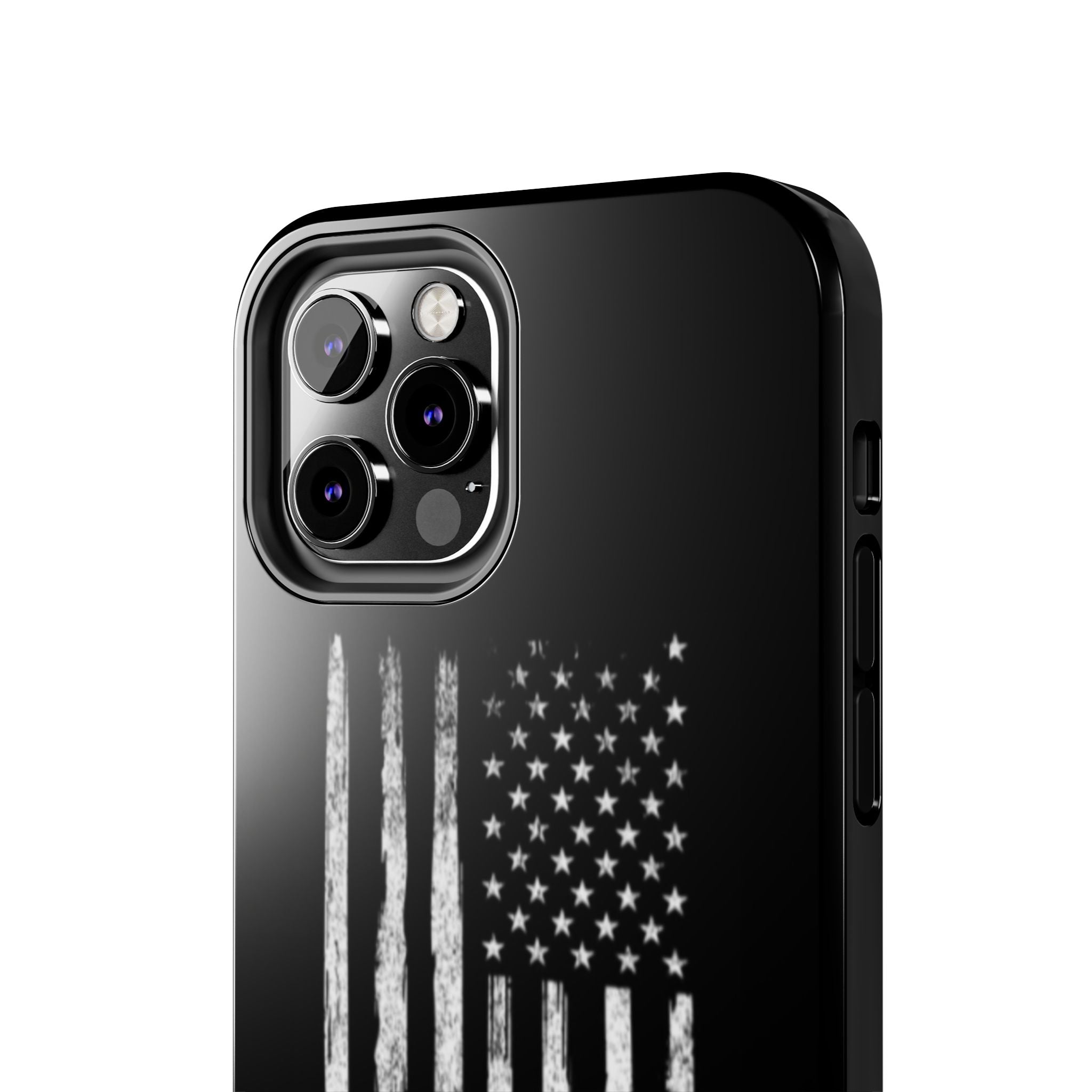 American - Black and White Flag
