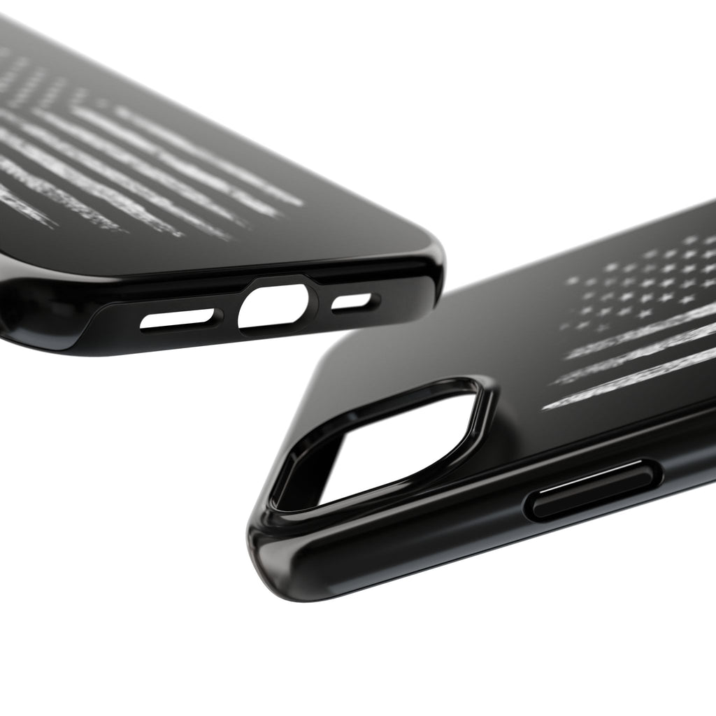 American - Black and White Flag