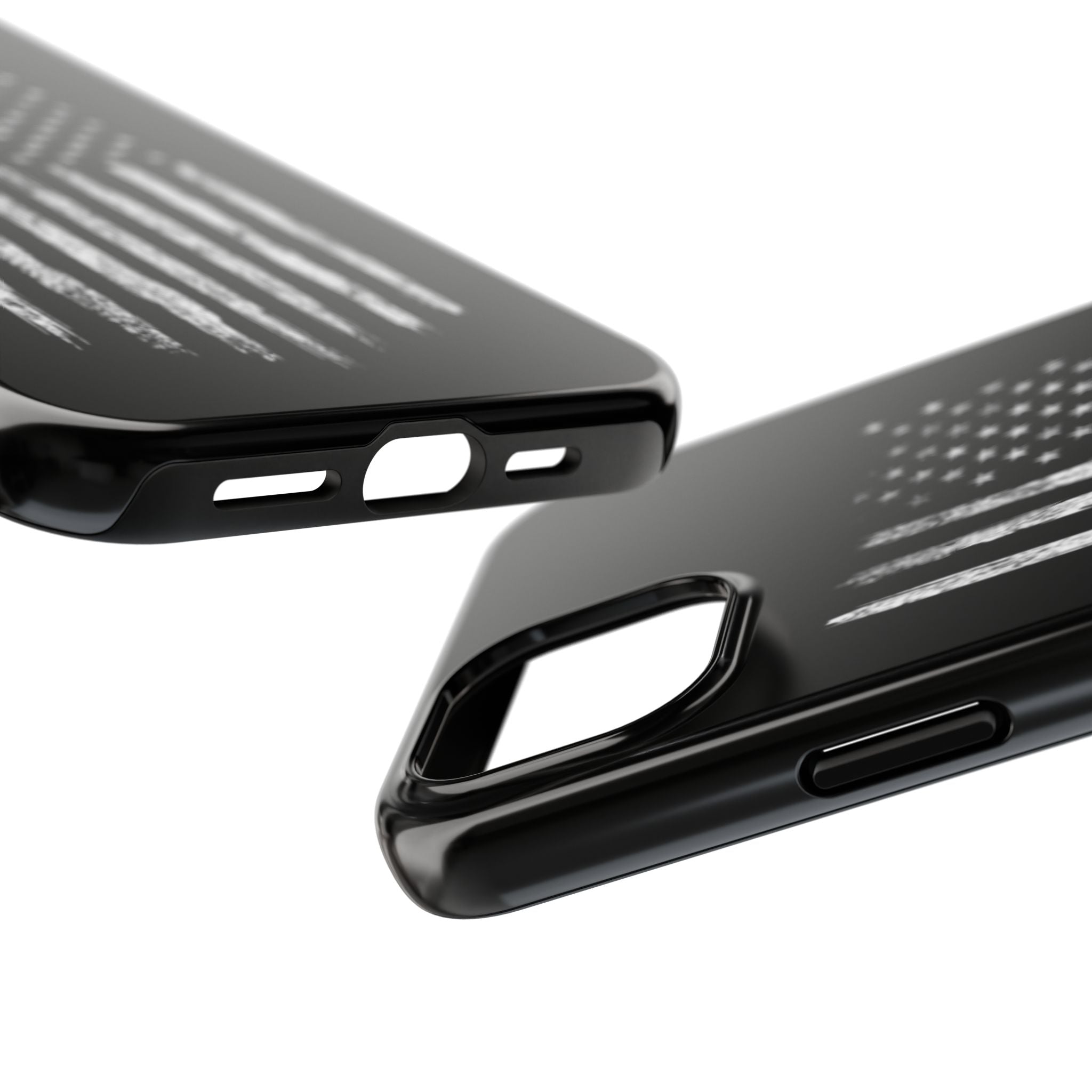 American - Black and White Flag