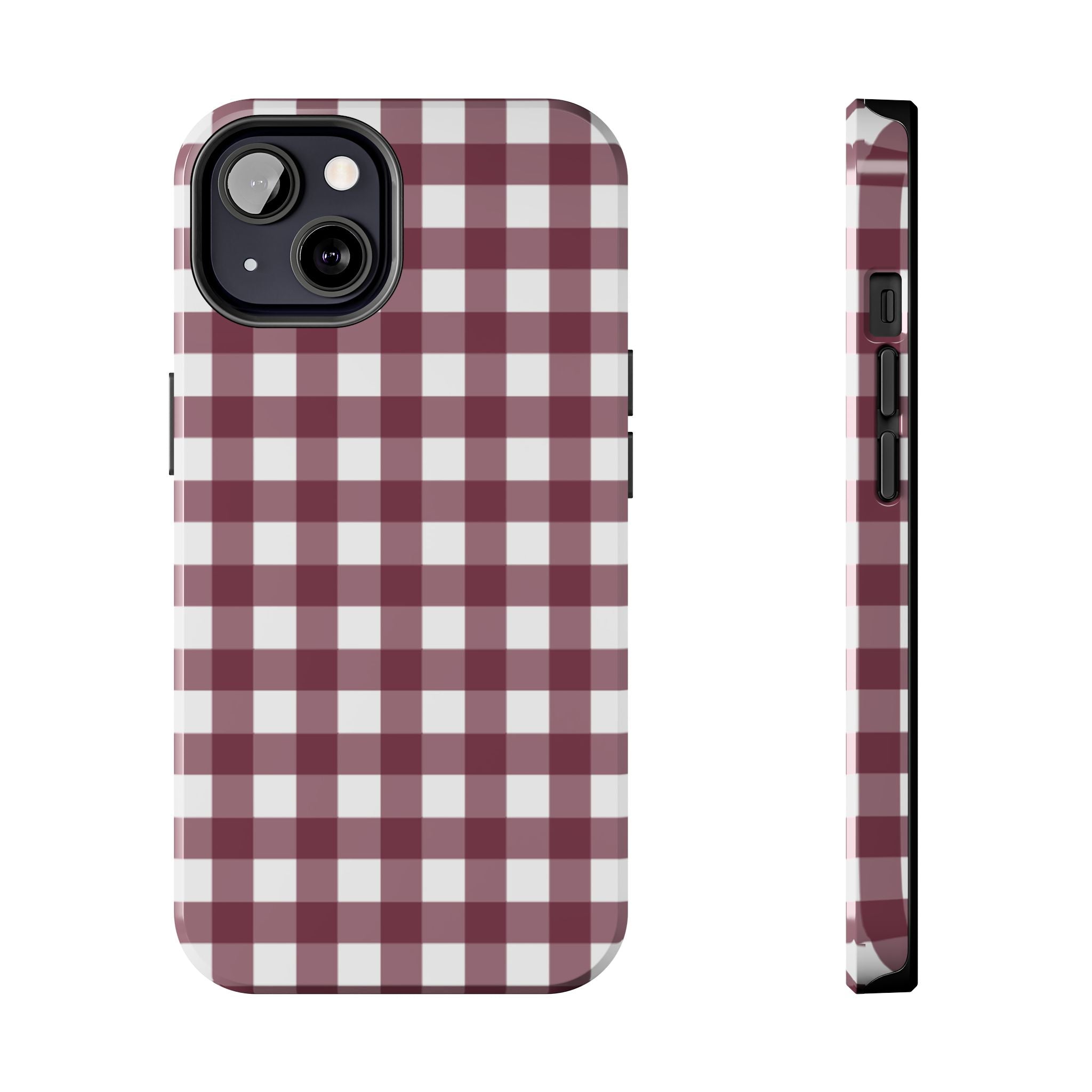 Gingham - Maroon