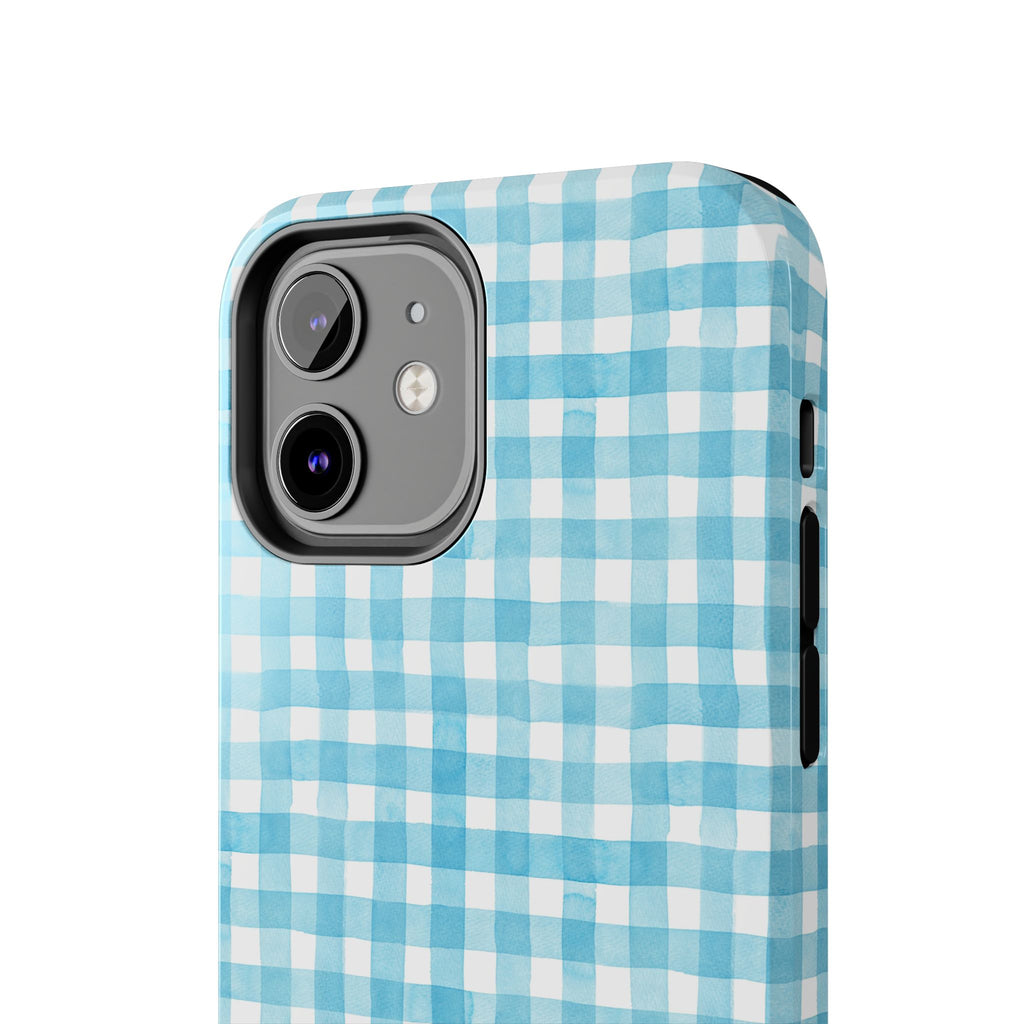 Watercolor Gingham - Light Blue